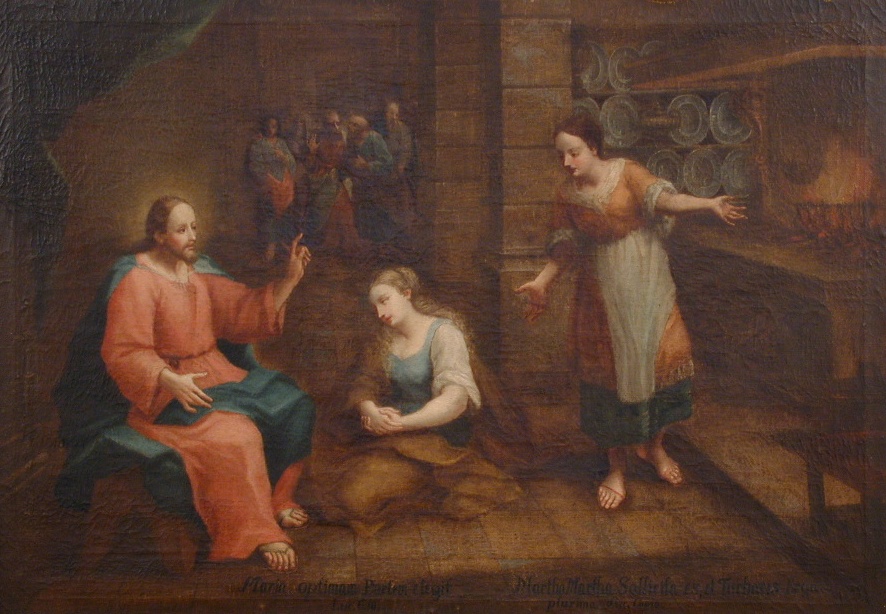 Jézus Mária Magdolnával és Mártával (Pannonhalma Főapátsági Múzeum CC BY-NC-SA)
