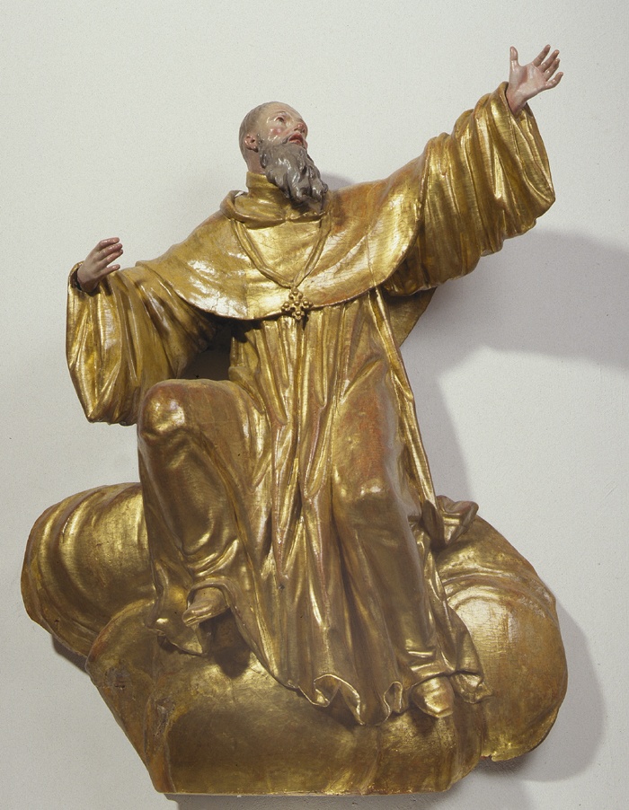 Szent Benedek látomása szobor (Pannonhalma Főapátsági Múzeum CC BY-NC-SA)