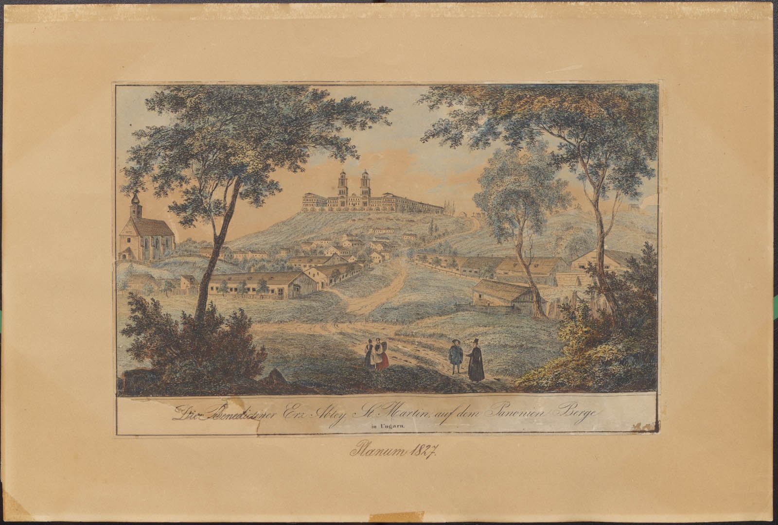 Pannonhalma, 1827 (Pannonhalmi Főapátsági Múzeum CC BY-NC-SA)