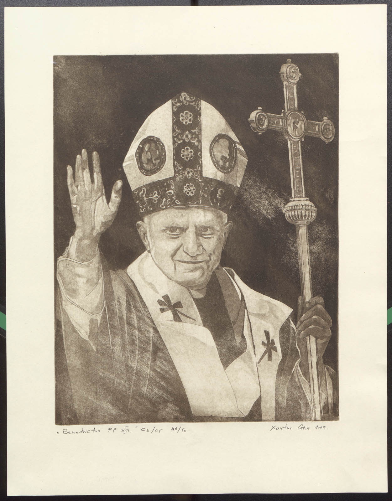 XVI. Benedek pápa (Pannonhalmi Főapátsági Múzeum CC BY-NC-SA)