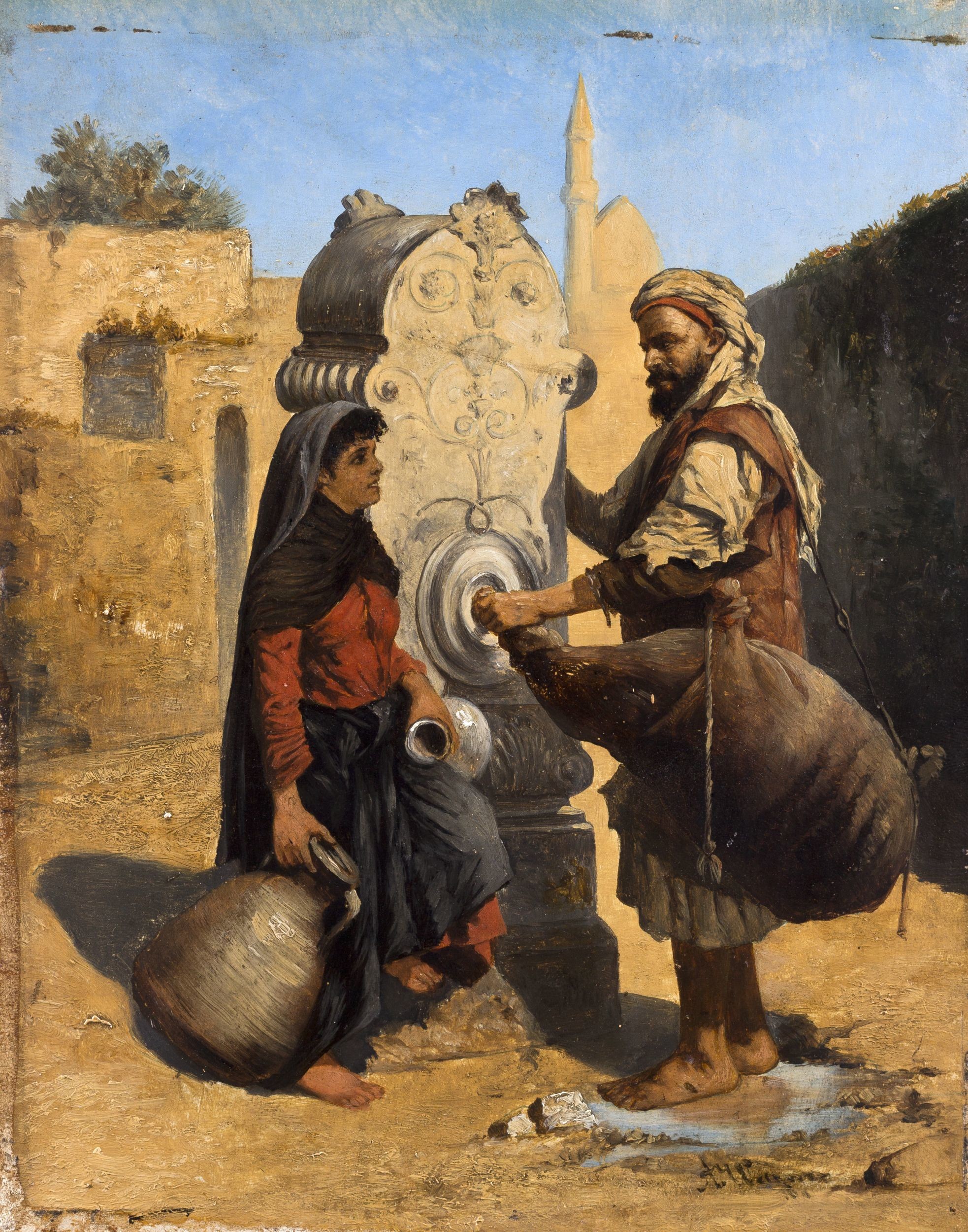 Arabok a kútnál (Hansági Múzeum CC BY-NC-SA)