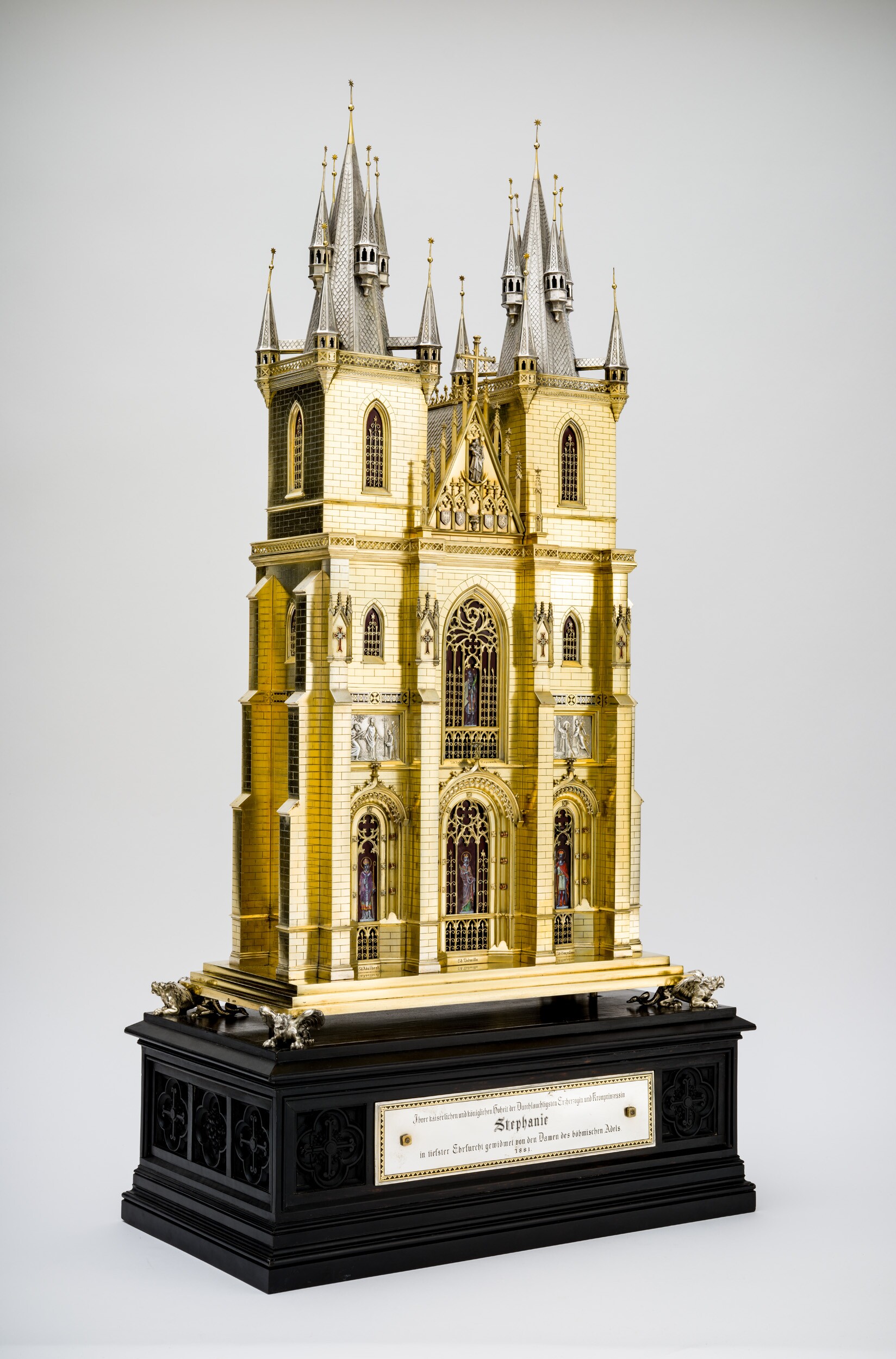 Prágai Týn Templom makett (Pannonhalmi Főapátsági Múzeum CC BY-NC-SA)