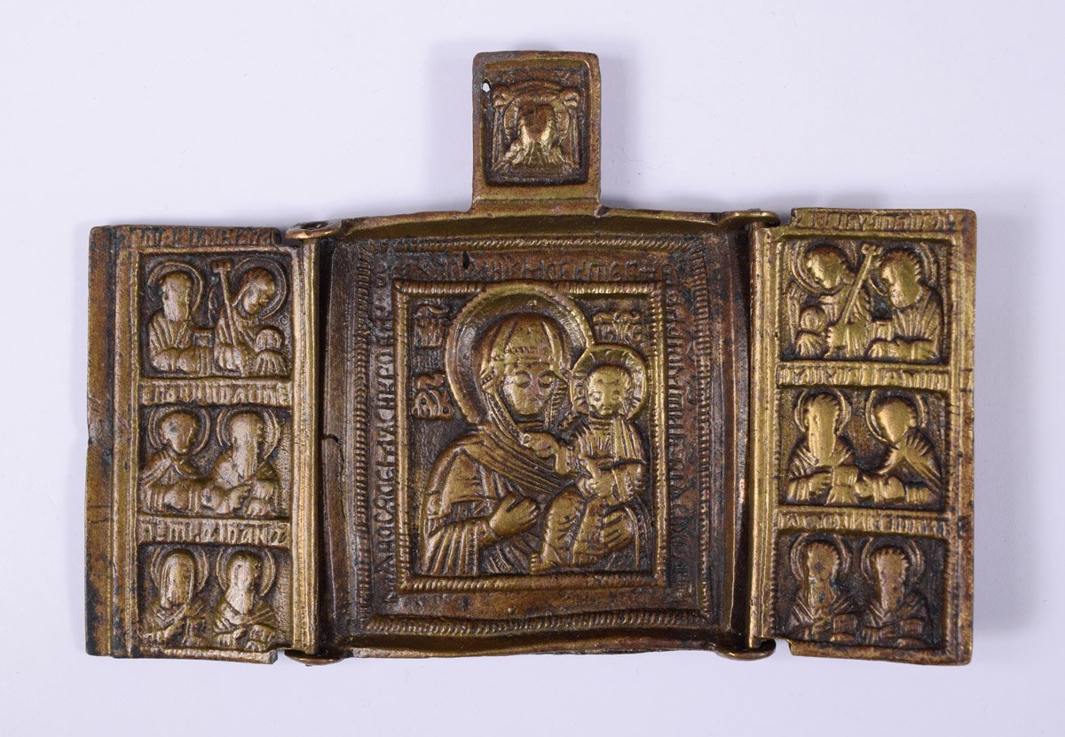 Triptychon. Szmolenszki Istenszülő szentekkel. (Pannonhalmi Főapátsági Múzeum CC BY-NC-SA)