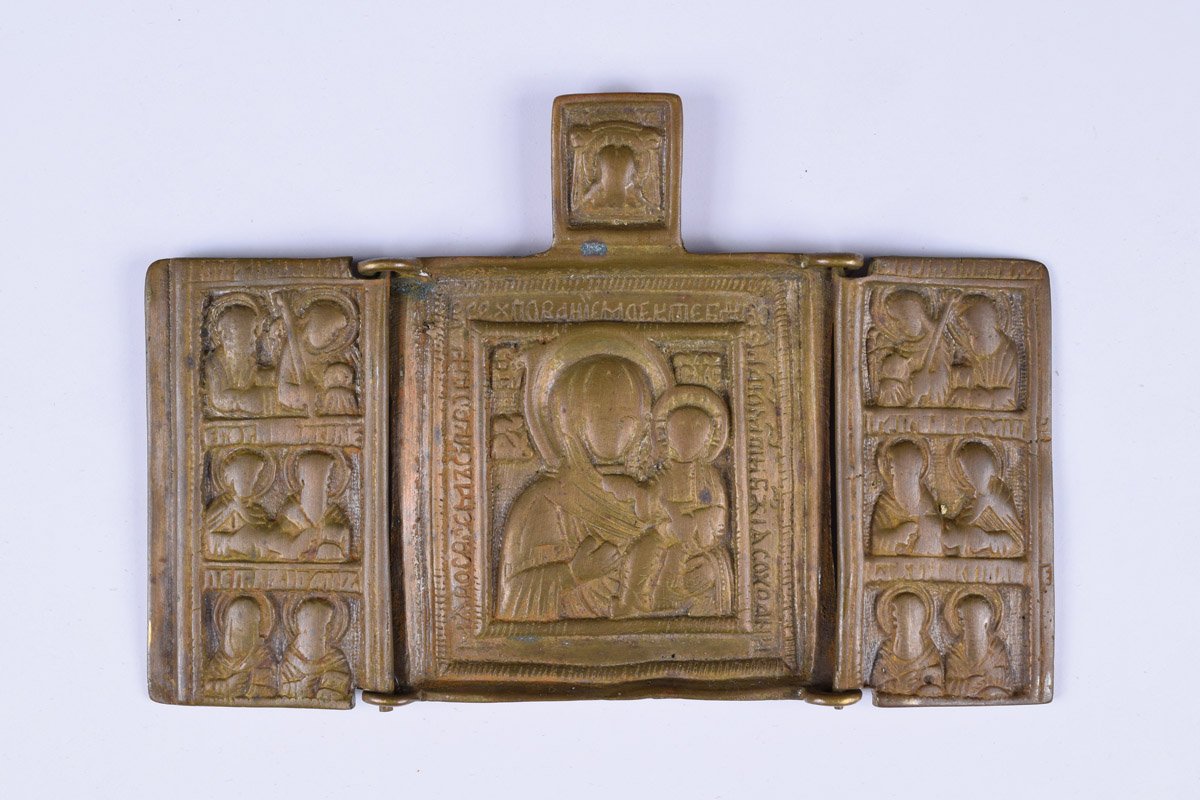 Triptychon. Szmolenszki Istenszülö szentekkel (Pannonhalmi Főapátsági Múzeum CC BY-NC-SA)