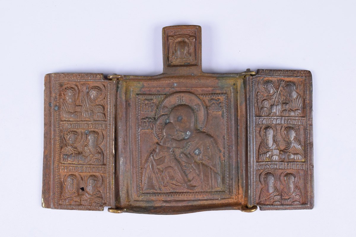 Triptychon. Vlagyimiri Istenszülő szentekkel (Pannonhalmi Főapátsági Múzeum CC BY-NC-SA)