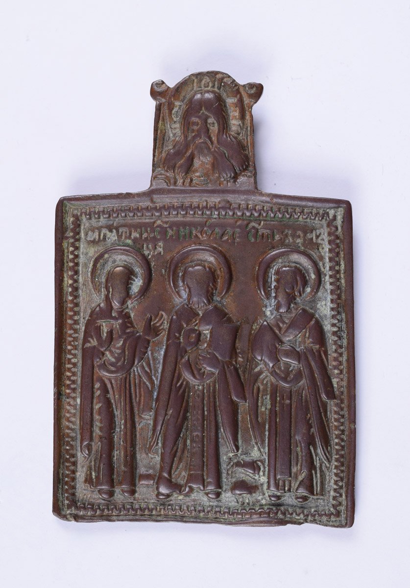Szent Paraszkeve, Szent Miklós és Szent Tyihon (Pannonhalmi Főapátsági Múzeum CC BY-NC-SA)