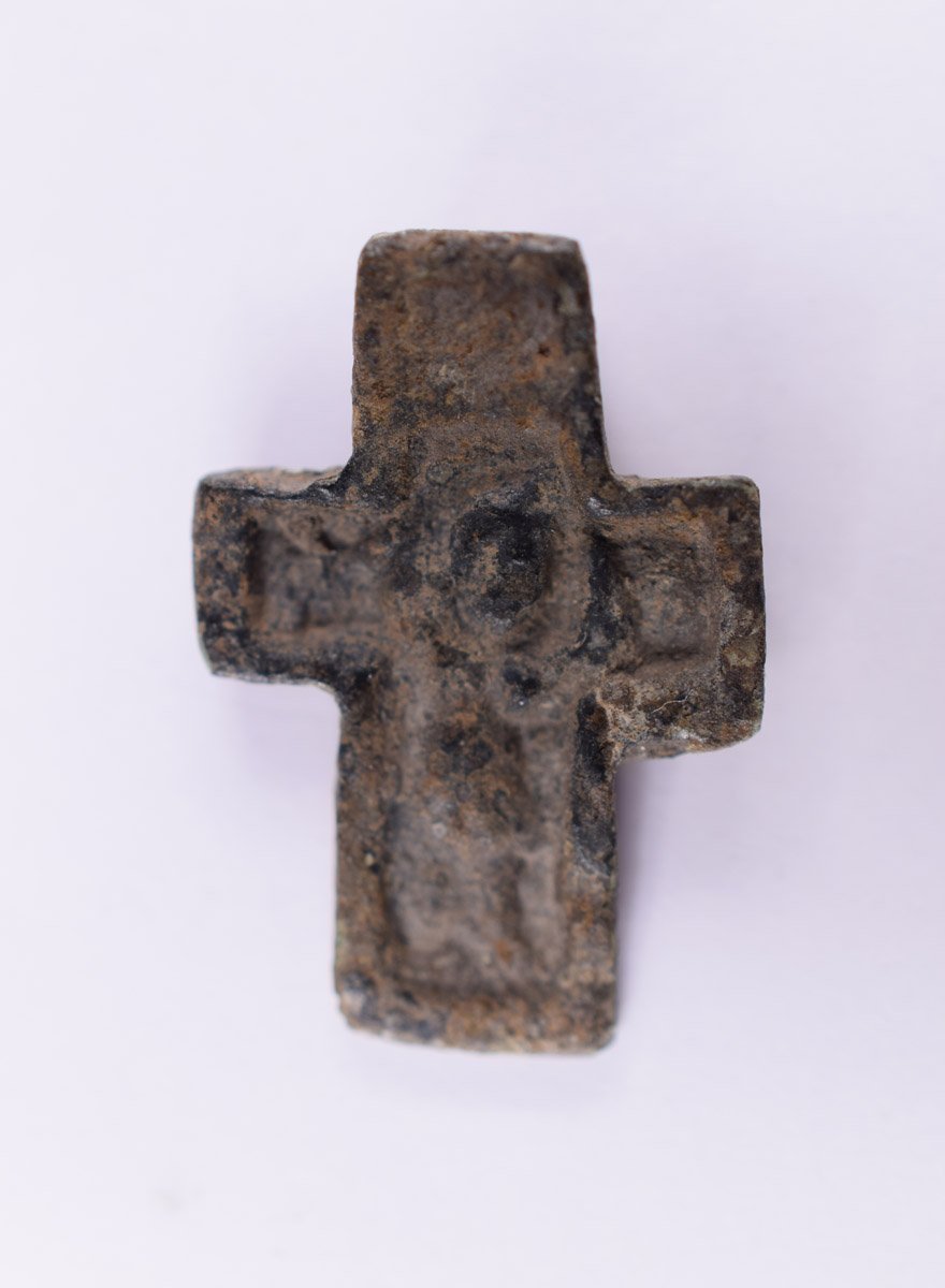 Kereszt. (Tyelnyik). Szent Niketasz legyőzi az ördögöt (Pannonhalmi Főapátsági Múzeum CC BY-NC-SA)