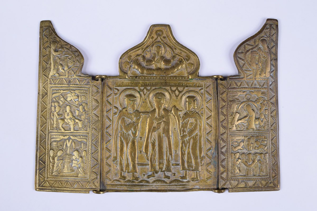 Triptychon. Szent Antipász, Szent Florus és Szent Laurus ünepekkel (Pannonhalmi Főapátsági Múzeum CC BY-NC-SA)