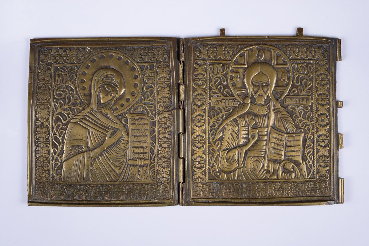 Triptychon. Deészisz (Hiányos) Krisztus és Istenszülő (Pannonhalmi Főapátsági Múzeum CC BY-NC-SA)