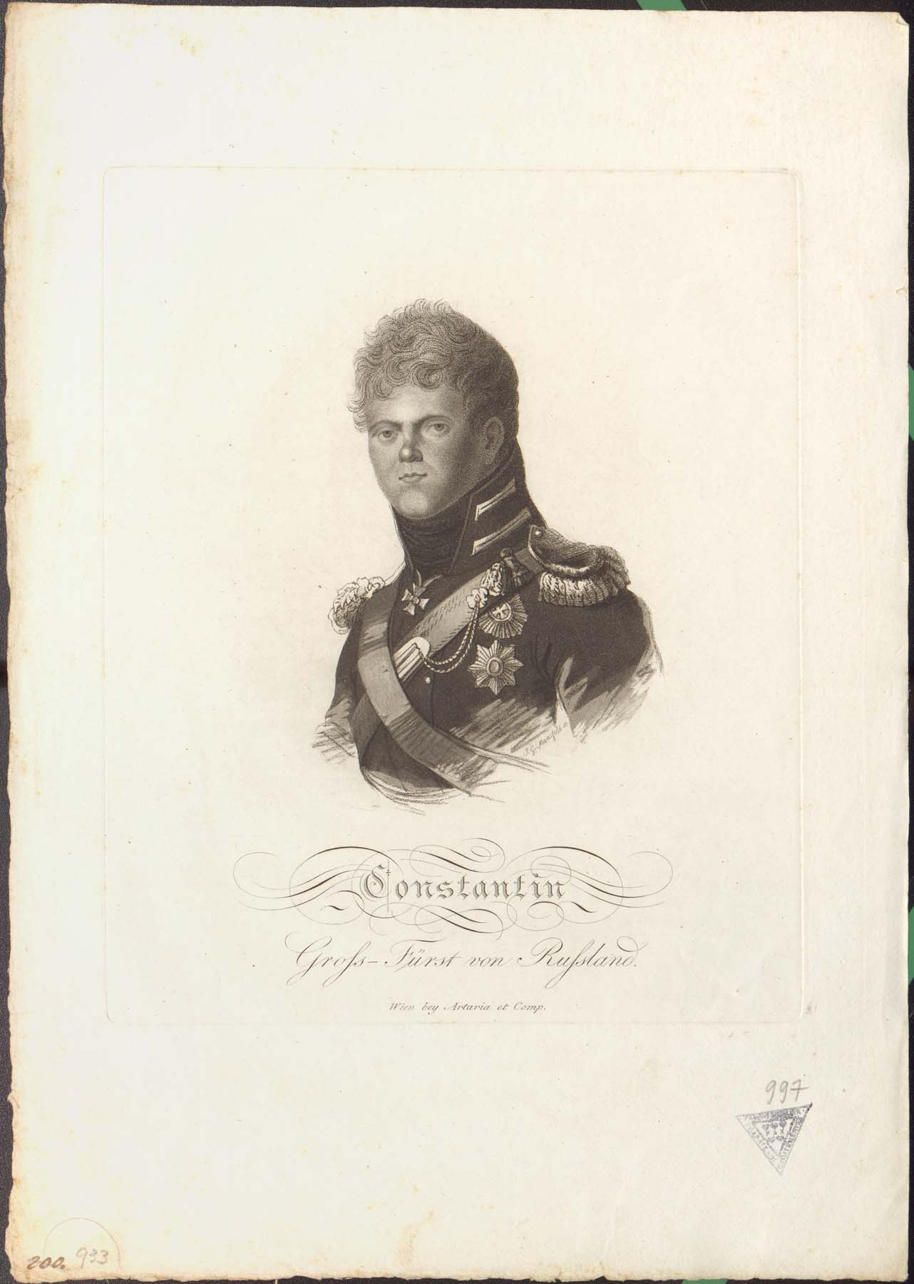 Constantin orosz nagyherceg (Pannonhalma Főapátsági Múzeum CC BY-NC-SA)