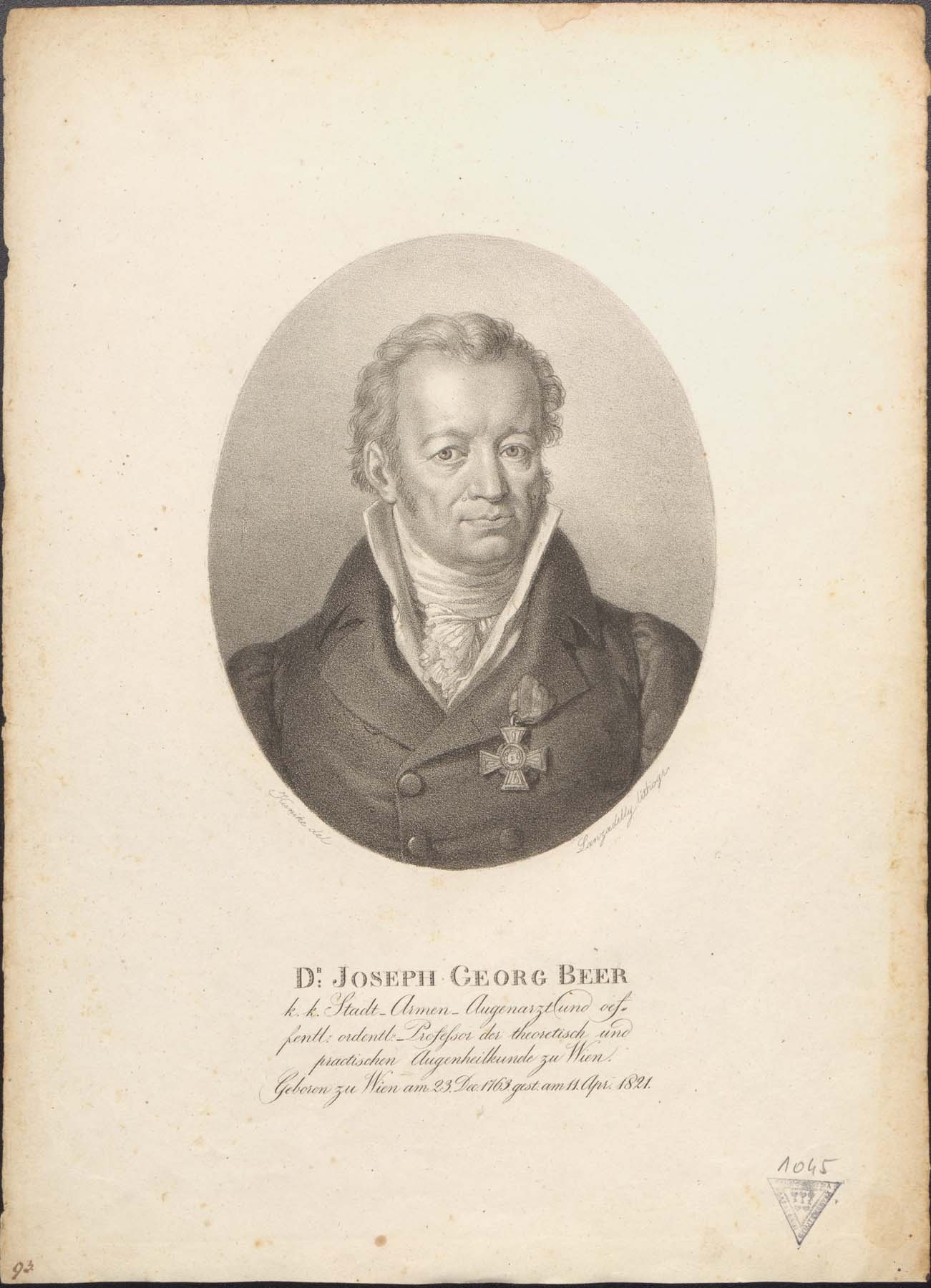 Dr. Joseph Georg Beer 1763-1821 (Pannonhalma Főapátsági Múzeum CC BY-NC-SA)