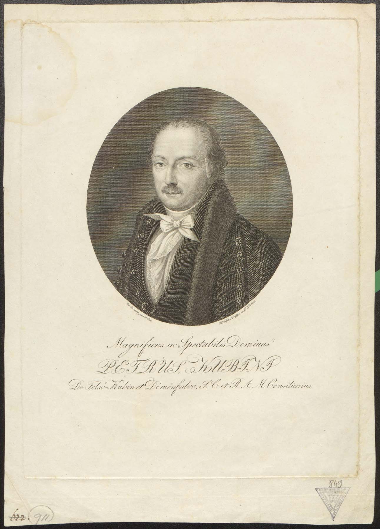 Kubinyi Péter 1765-1835 (Pannonhalma Főapátsági Múzeum CC BY-NC-SA)