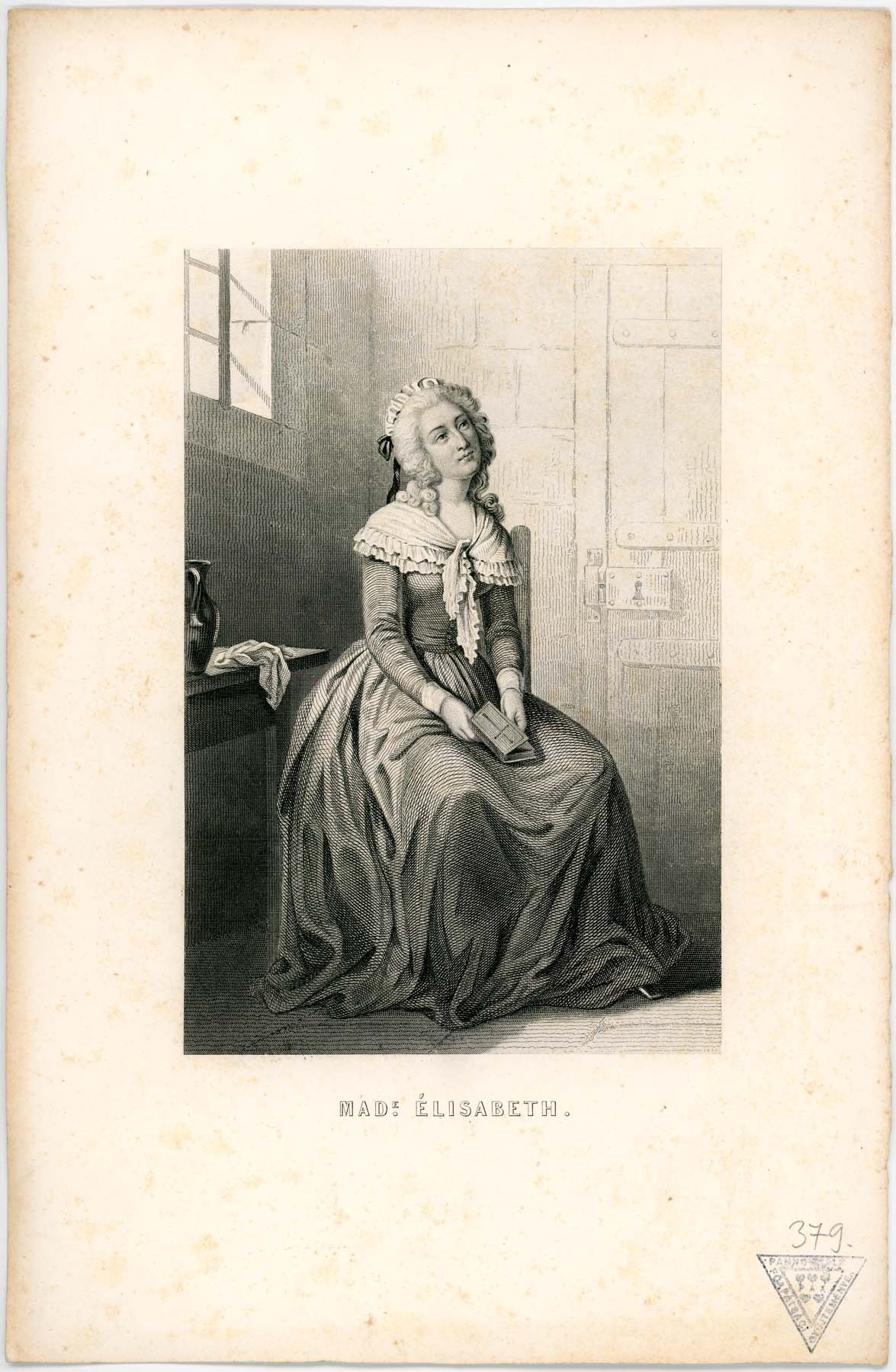 Madame Elisabeth egész alakos portréja (Pannonhalma Főapátsági Múzeum CC BY-NC-SA)