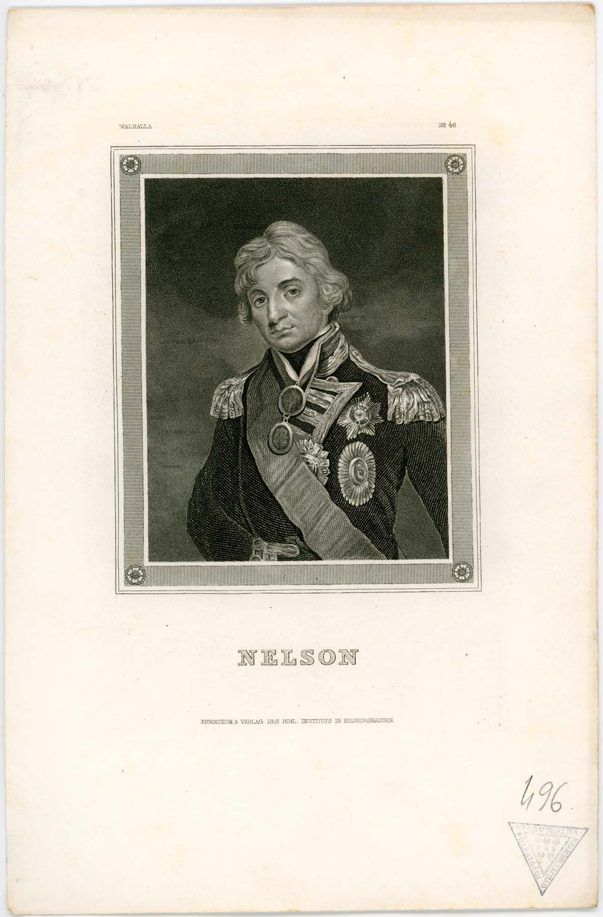 Nelson portréja (Pannonhalma Főapátsági Múzeum CC BY-NC-SA)