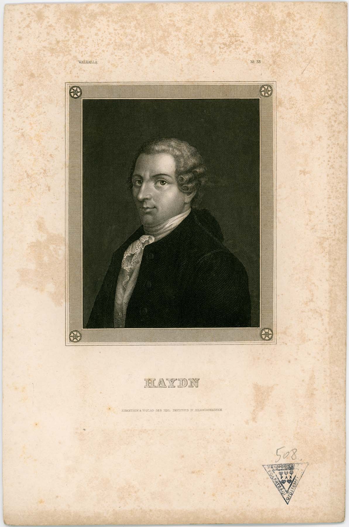 J.Haydn portréja (Pannonhalma Főapátsági Múzeum CC BY-NC-SA)