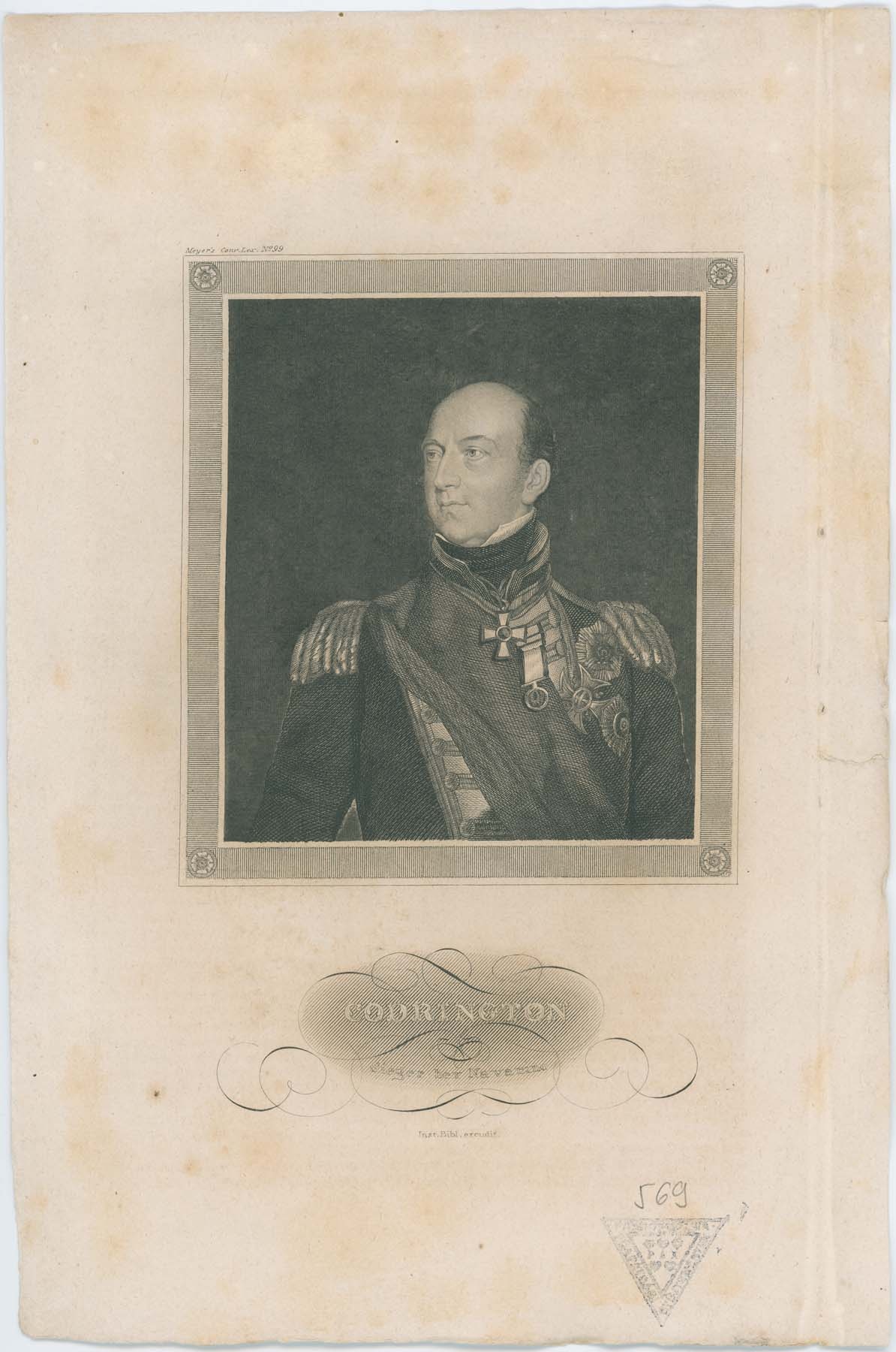 Codrington portréja (Pannonhalma Főapátsági Múzeum CC BY-NC-SA)