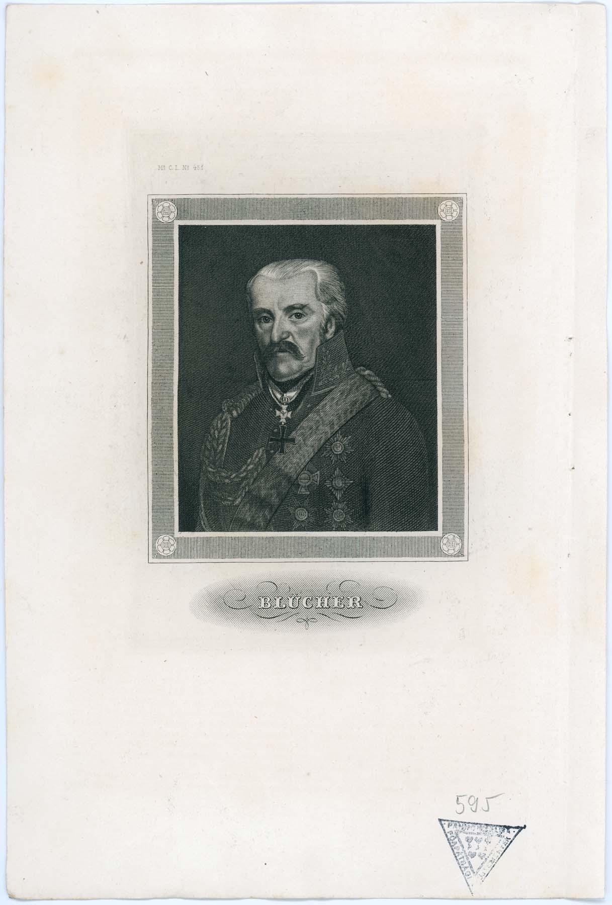 Blücher portréja (Pannonhalma Főapátsági Múzeum CC BY-NC-SA)