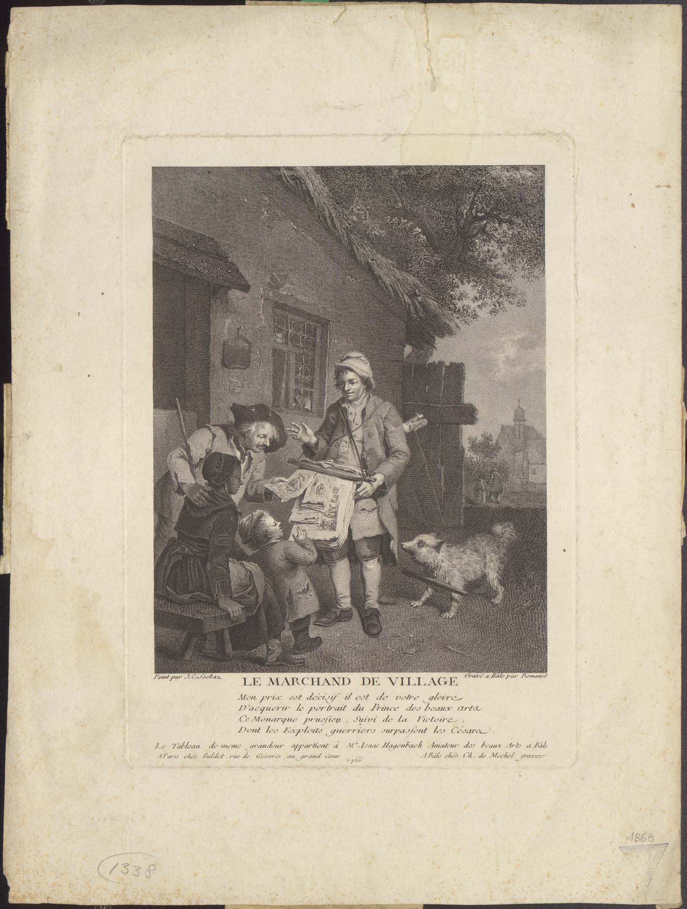 Falusi kereskedő 1766 (Pannonhalma Főapátsági Múzeum CC BY-NC-SA)