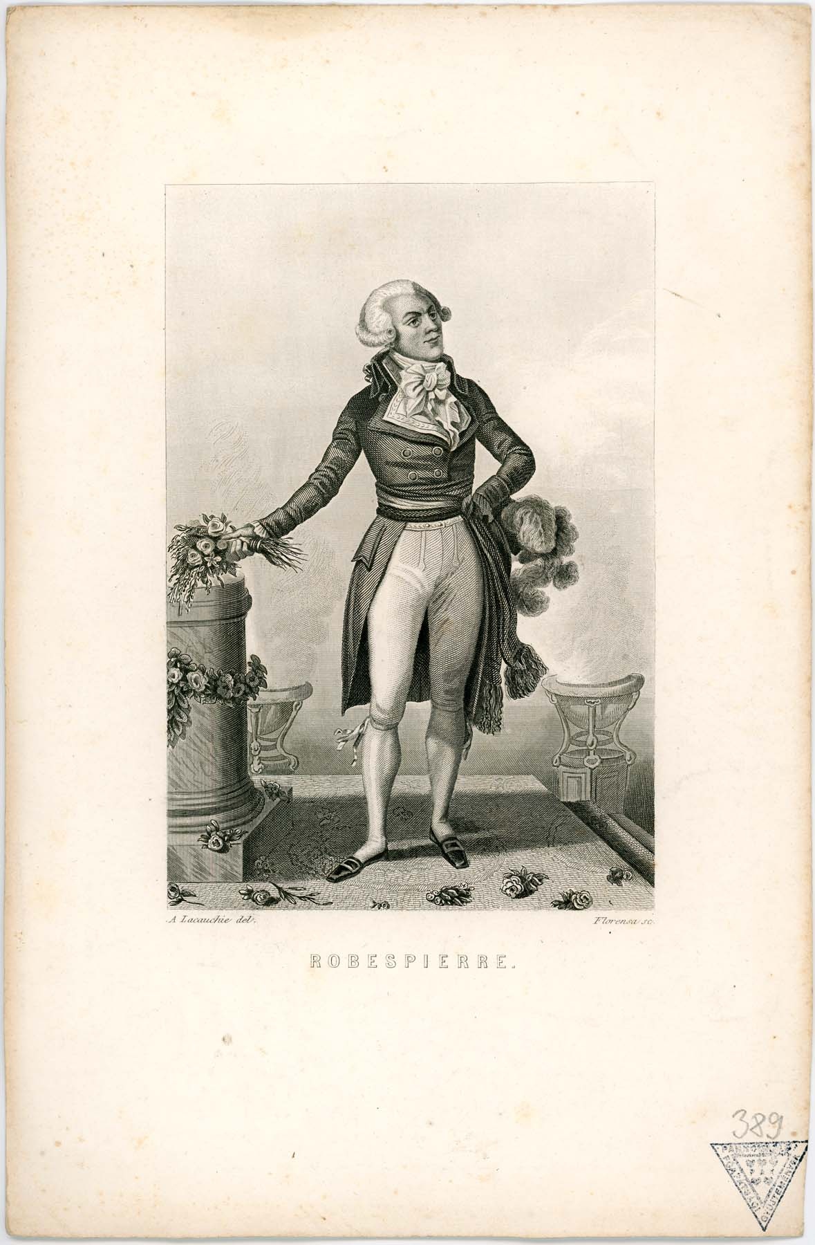 Robespierre egész alakos portréja (Pannonhalma Főapátsági Múzeum CC BY-NC-SA)