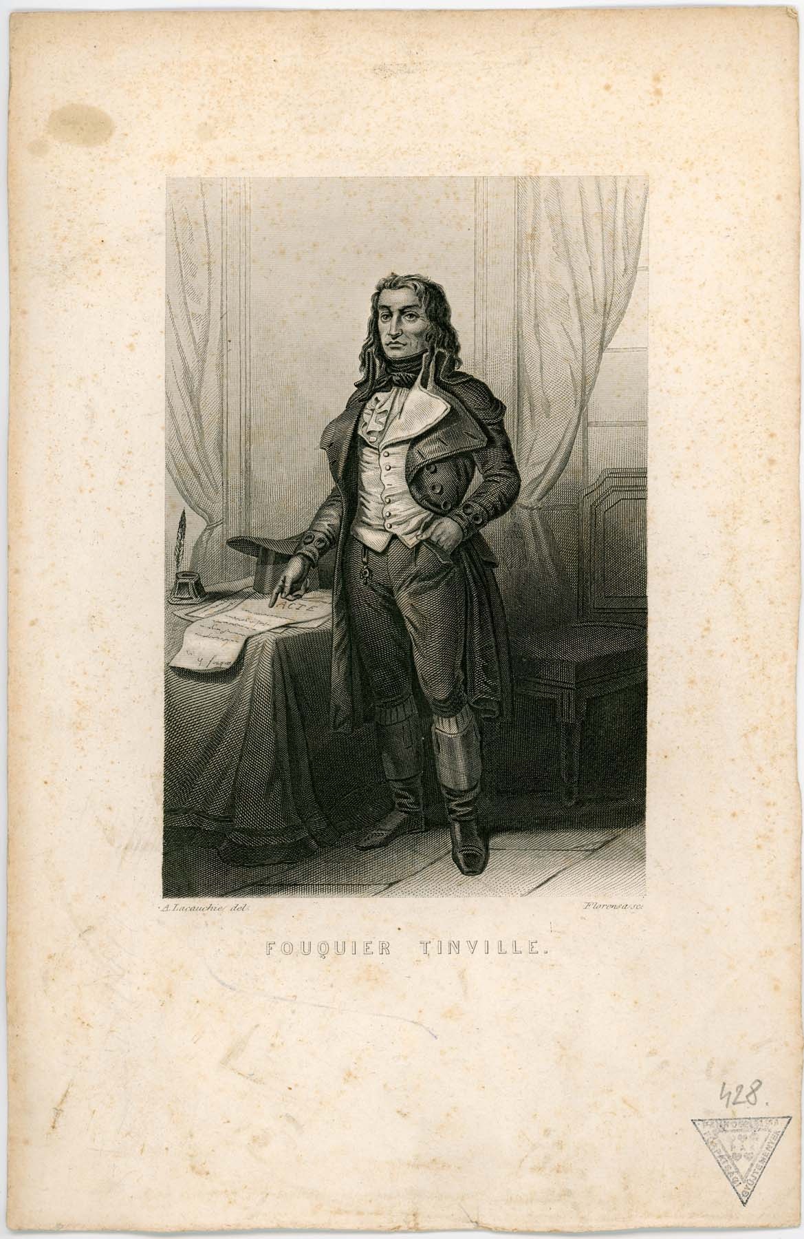 Fouquier Tinville egész alakos portréja (Pannonhalma Főapátsági Múzeum CC BY-NC-SA)