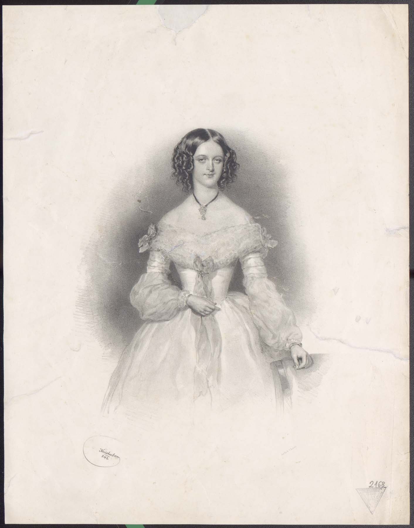 Női portré 1842 (Pannonhalma Főapátsági Múzeum CC BY-NC-SA)