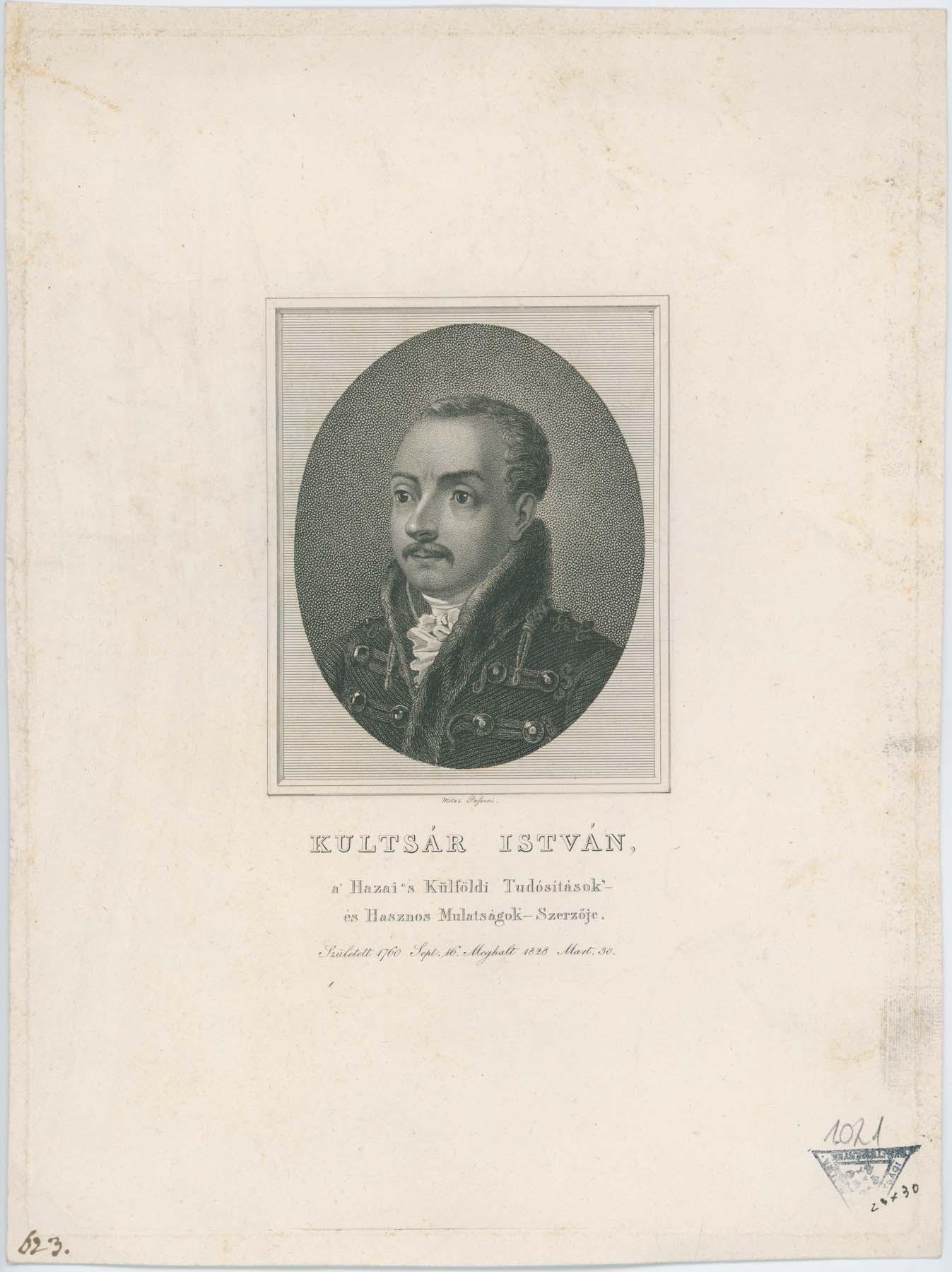 Kultsár István 1760-1828 (Pannonhalma Főapátsági Múzeum CC BY-NC-SA)