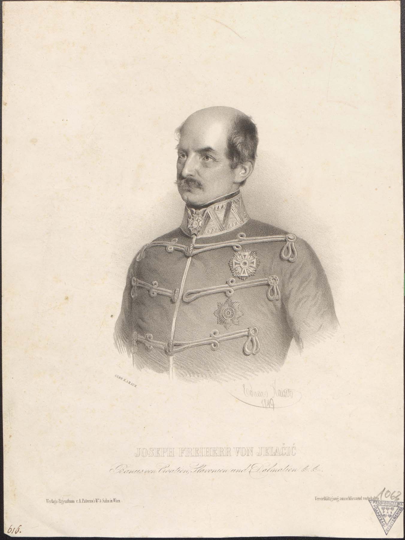Josip Jelačić 1801-1859 (Pannonhalma Főapátsági Múzeum CC BY-NC-SA)