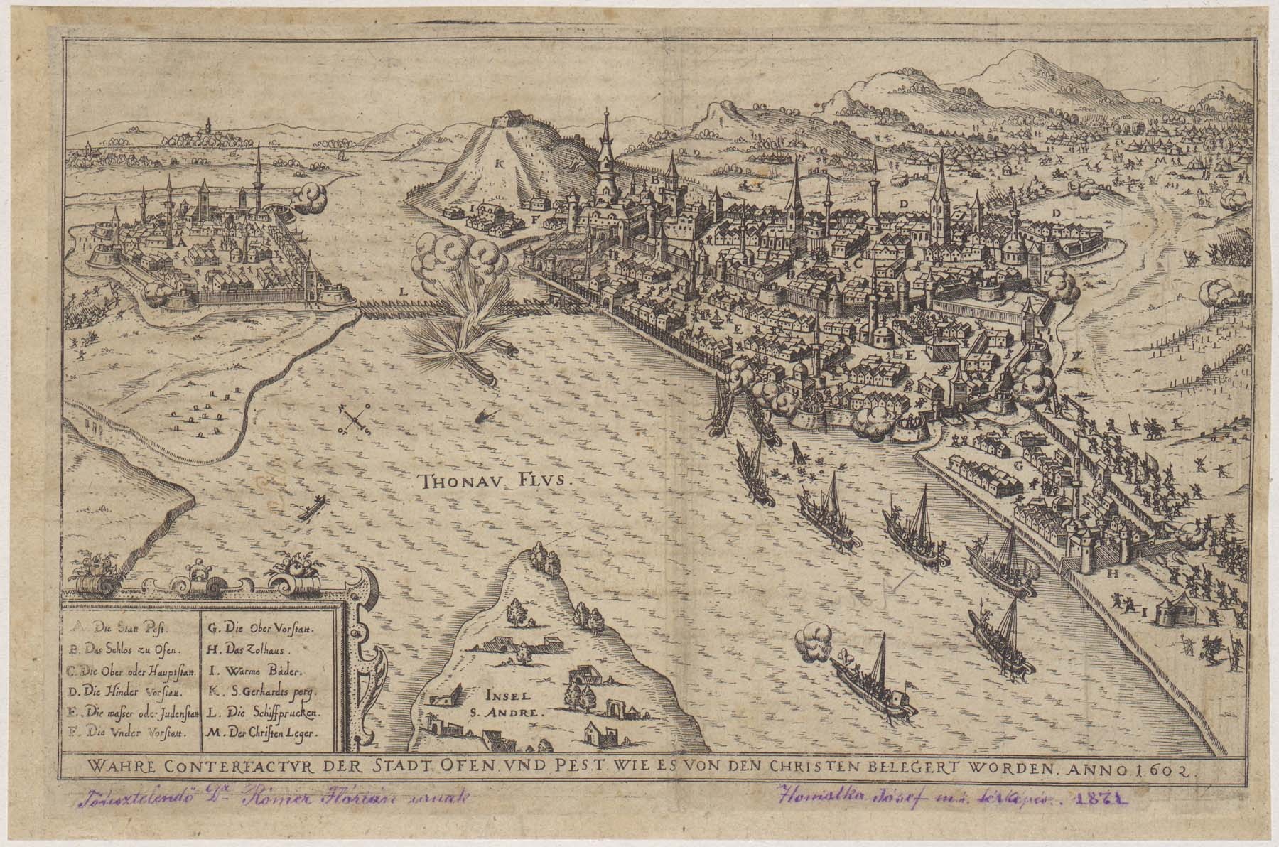 Buda 1602-es ostroma (Pannonhalma Főapátsági Múzeum CC BY-NC-SA)