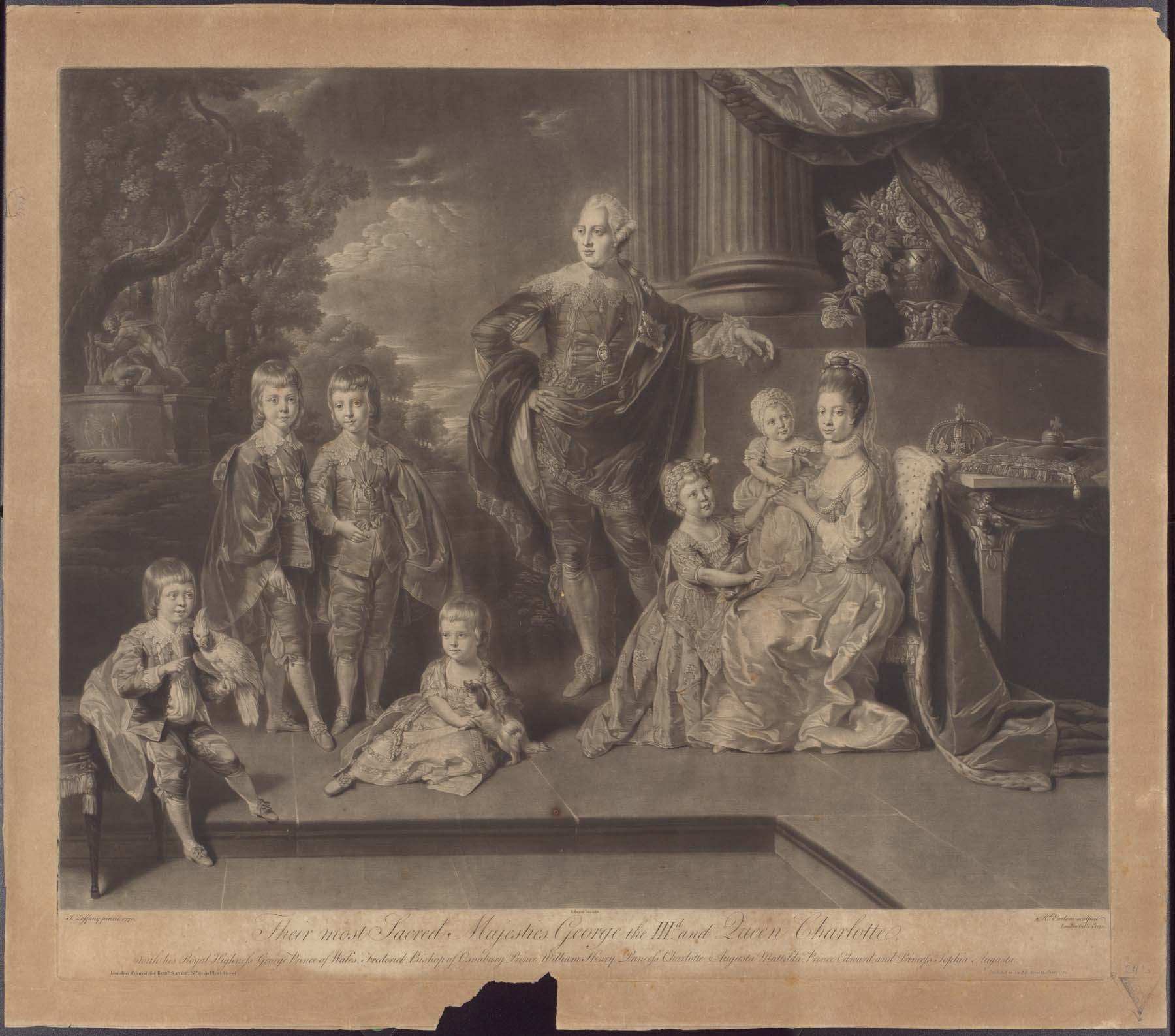 III. György angol király családja körében, 1770 (Pannonhalma Főapátsági Múzeum CC BY-NC-SA)