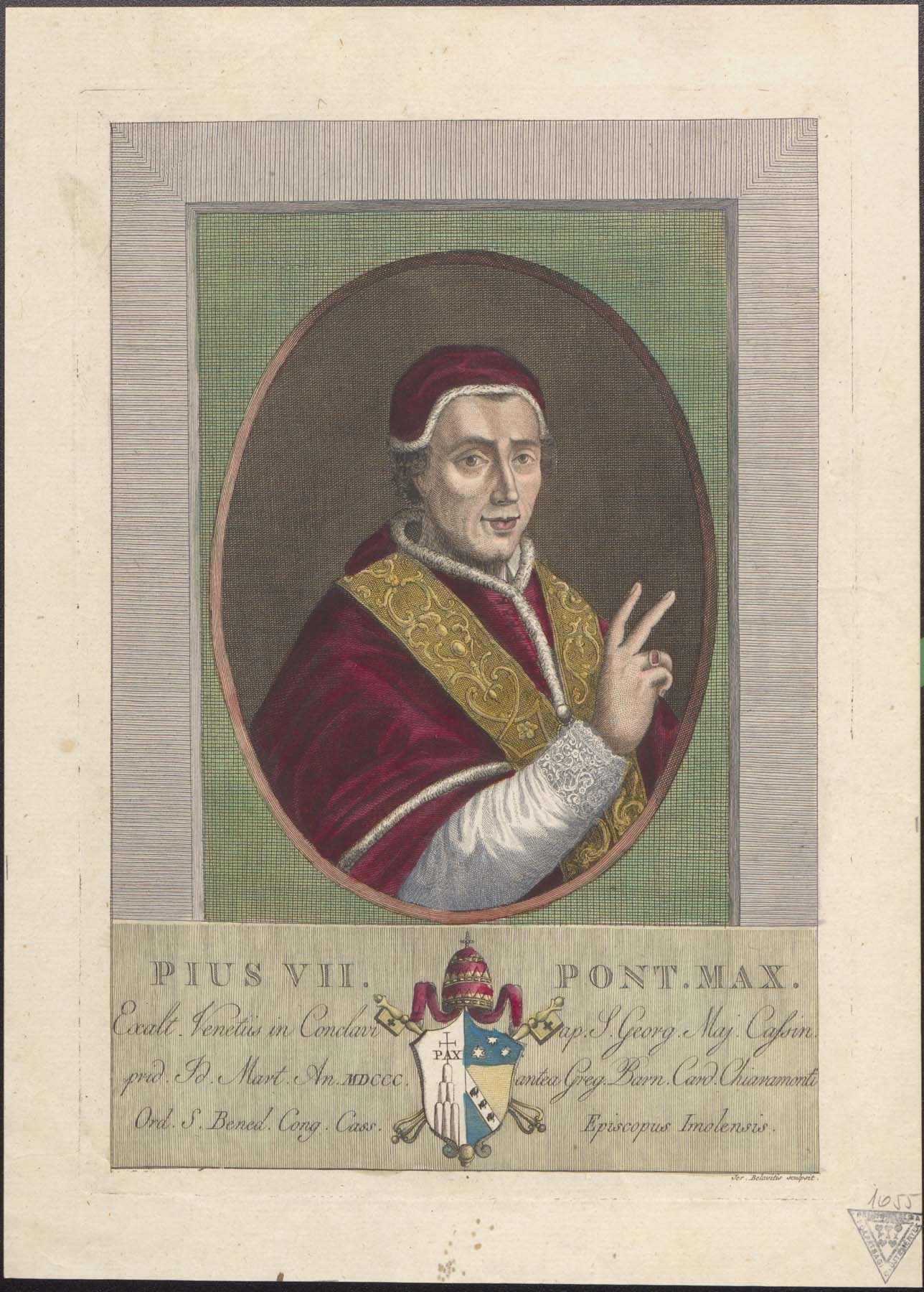 VII. Pius pápa (Pannonhalma Főapátsági Múzeum CC BY-NC-SA)