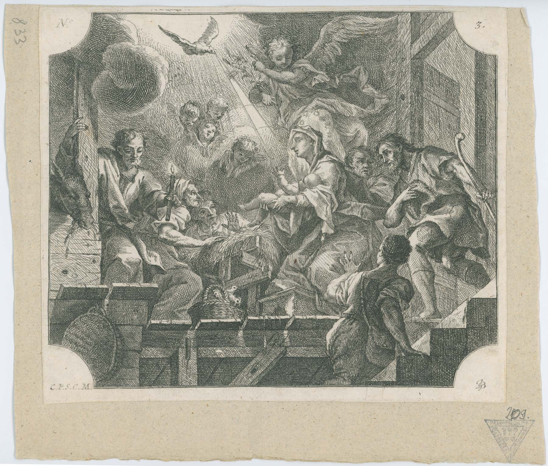 Apostoli hitvallás, illusztráció No3. 1730 (Pannonhalma Főapátsági Múzeum CC BY-NC-SA)