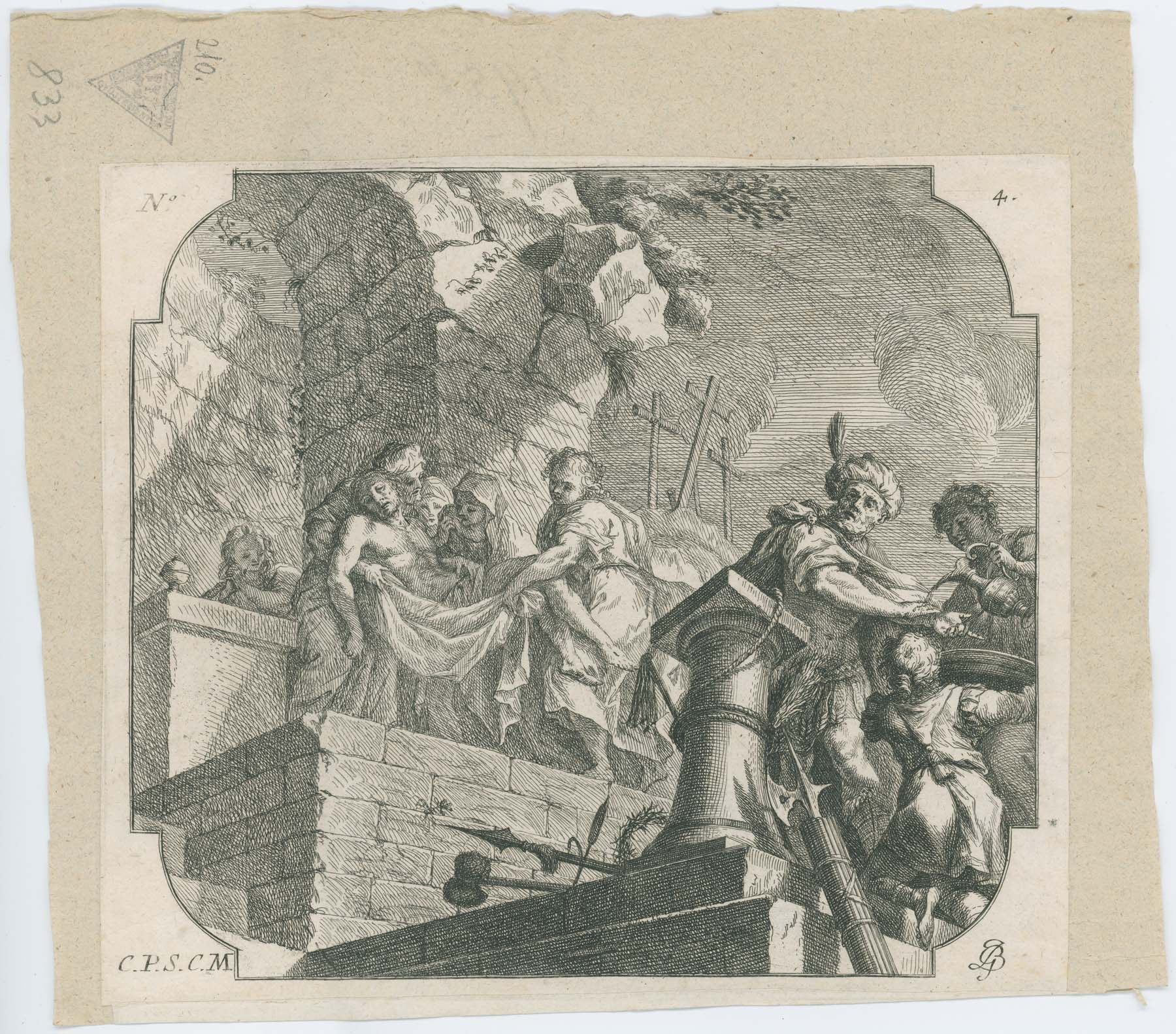 Apostoli hitvallás, illusztráció No4. 1730 (Pannonhalma Főapátsági Múzeum CC BY-NC-SA)