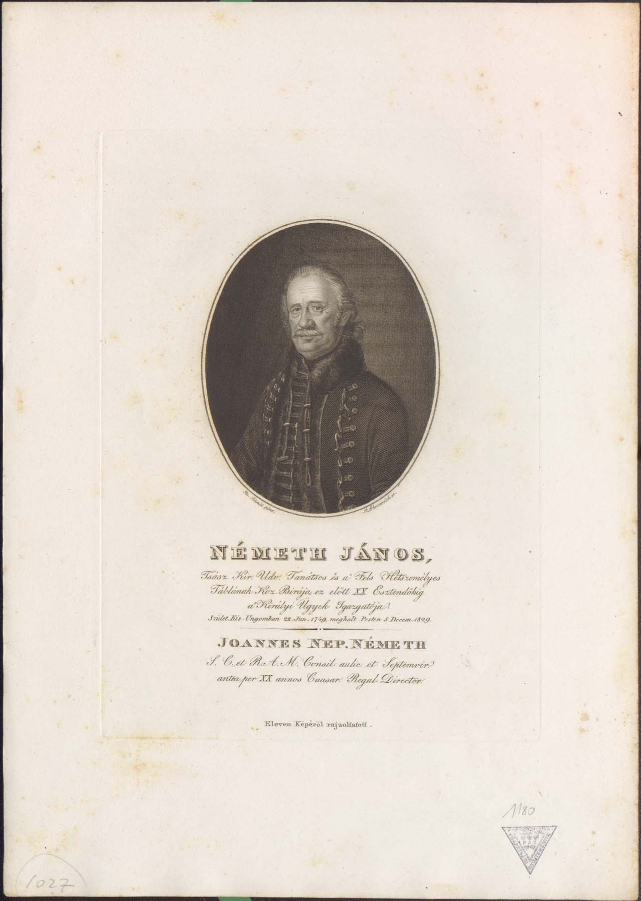 Németrh János 1749-1829 (Pannonhalma Főapátsági Múzeum CC BY-NC-SA)