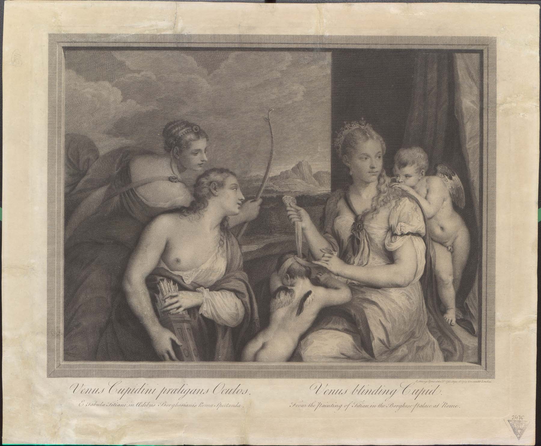 Vénus megvakítja Cupidót, 1761-69 (Pannonhalma Főapátsági Múzeum CC BY-NC-SA)