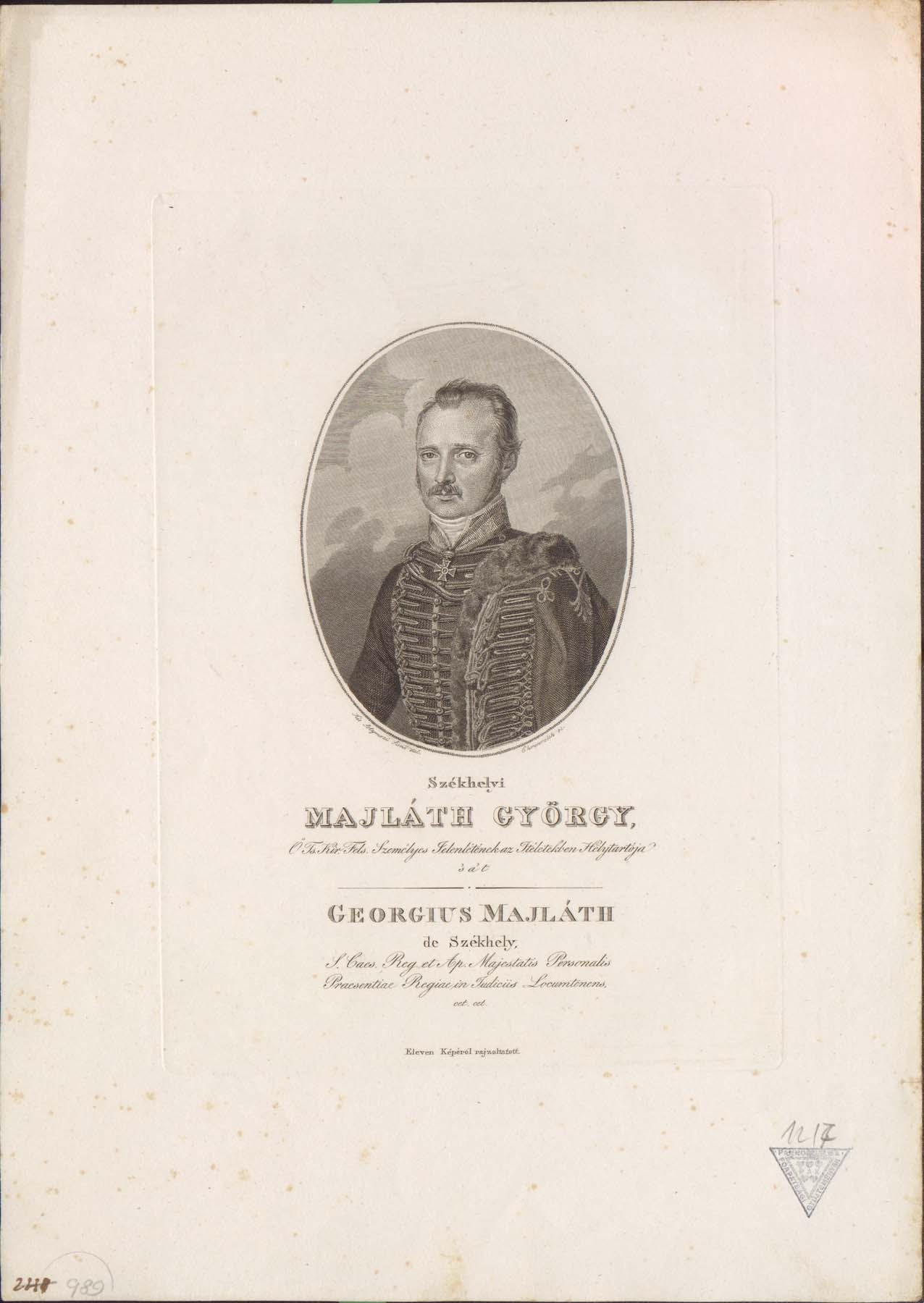 Maliáth György  1786-1861 (Pannonhalma Főapátsági Múzeum CC BY-NC-SA)