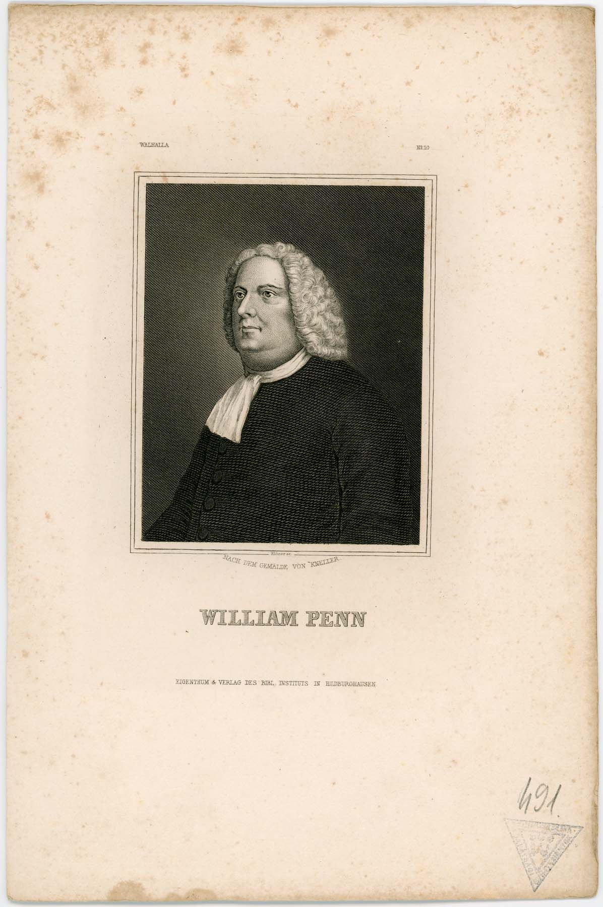 William Penn portréja (Pannonhalma Főapátsági Múzeum CC BY-NC-SA)