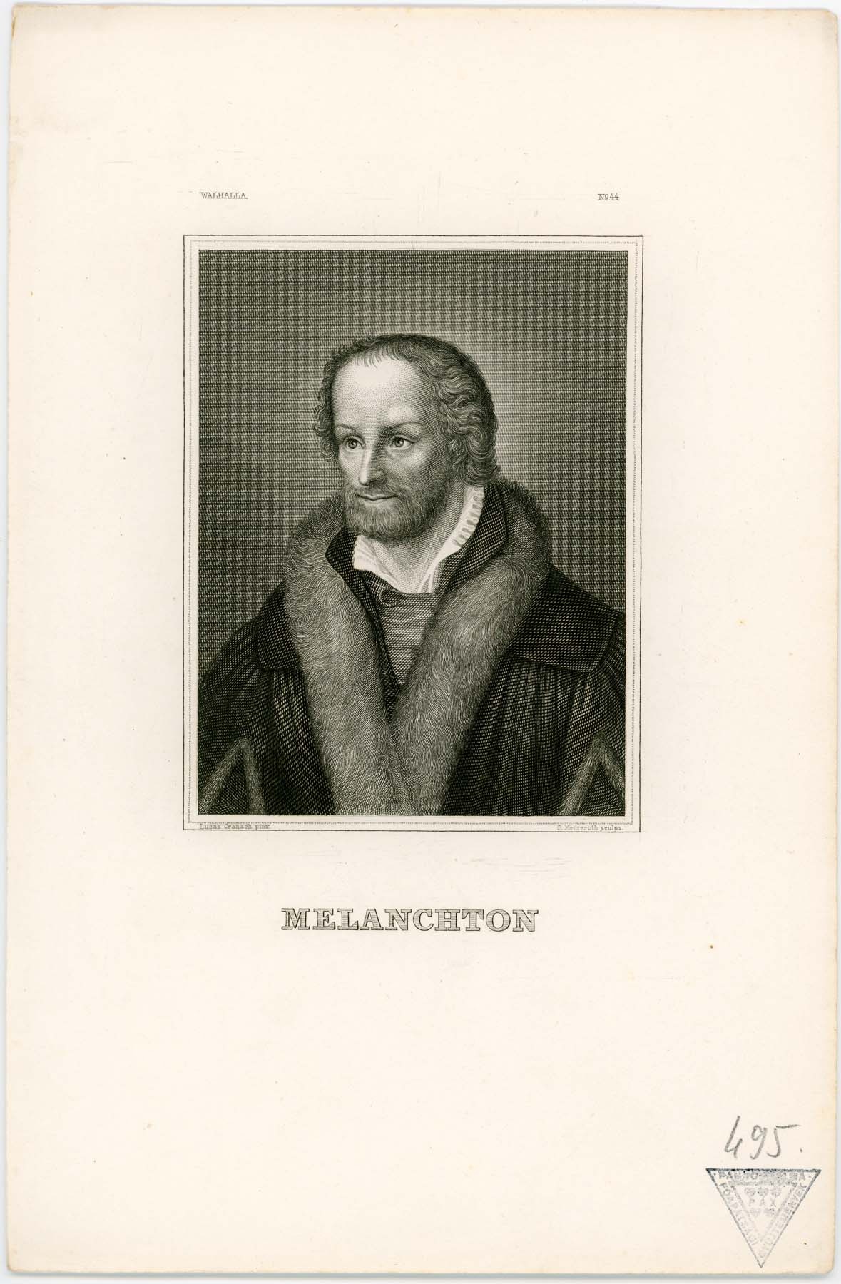 Melanchton portréja (Pannonhalma Főapátsági Múzeum CC BY-NC-SA)