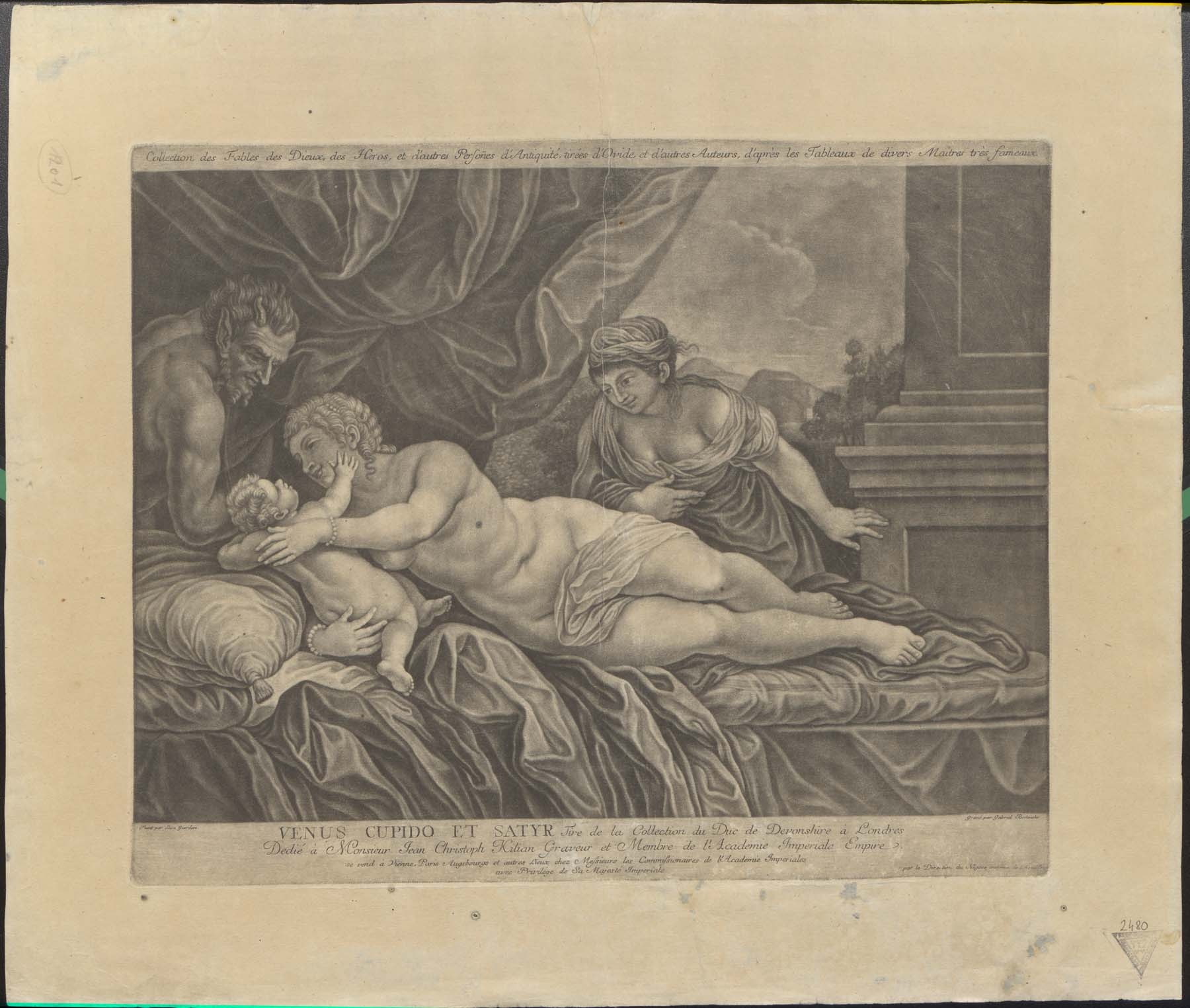Vénus, Cupido és szatír (Pannonhalma Főapátsági Múzeum CC BY-NC-SA)
