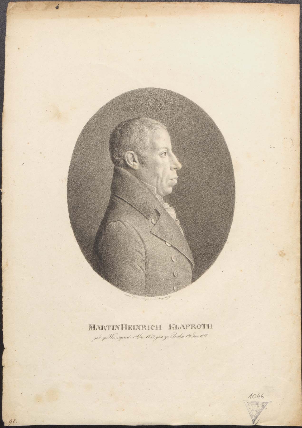 Martin Heinrich Klaproth 1743-1817 (Pannonhalma Főapátsági Múzeum CC BY-NC-SA)