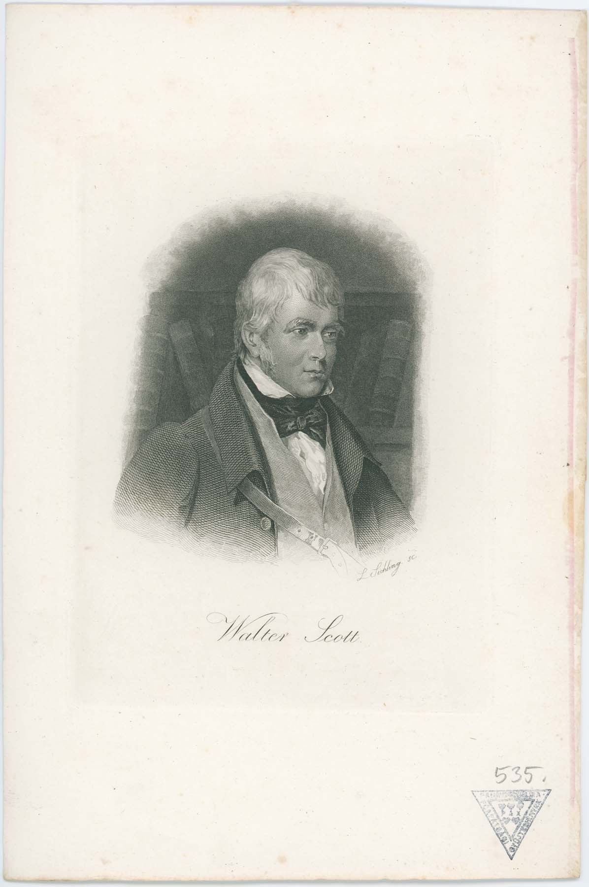 Walter Scott portréja (Pannonhalma Főapátsági Múzeum CC BY-NC-SA)