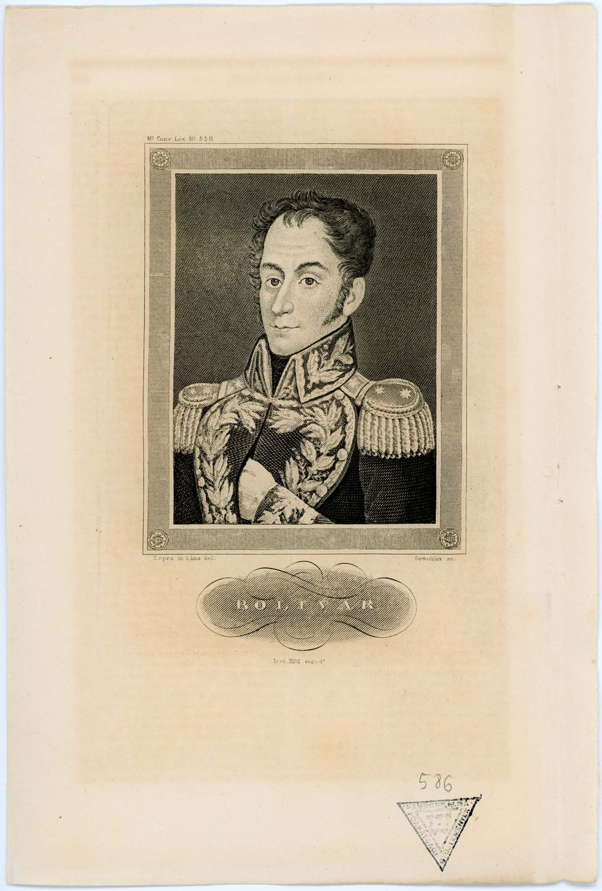 Bolivar portréja (Pannonhalma Főapátsági Múzeum CC BY-NC-SA)