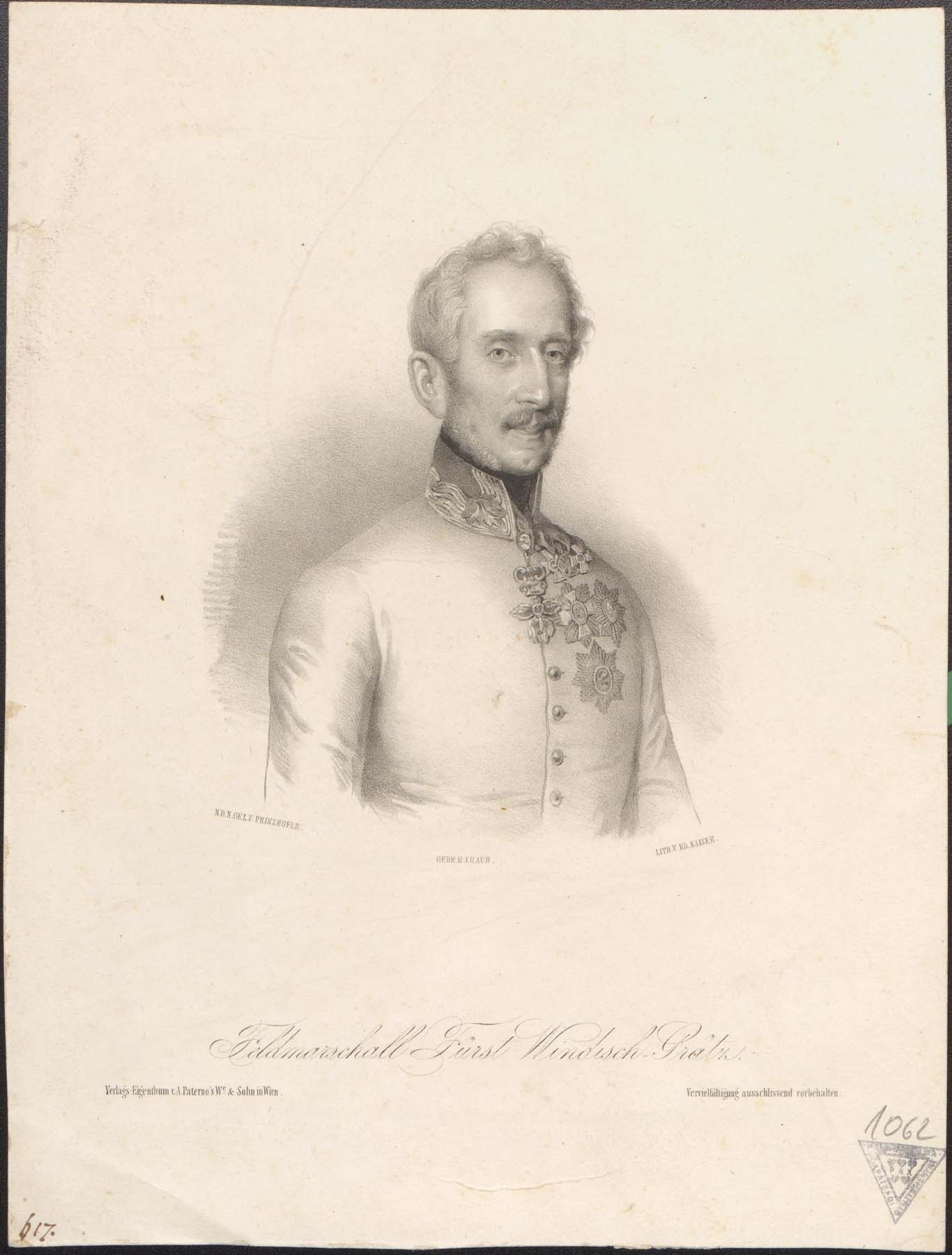 Hg. Alfred Candidus Ferdinand zu Windisch-Grätz 1787-1862 (Pannonhalma Főapátsági Múzeum CC BY-NC-SA)