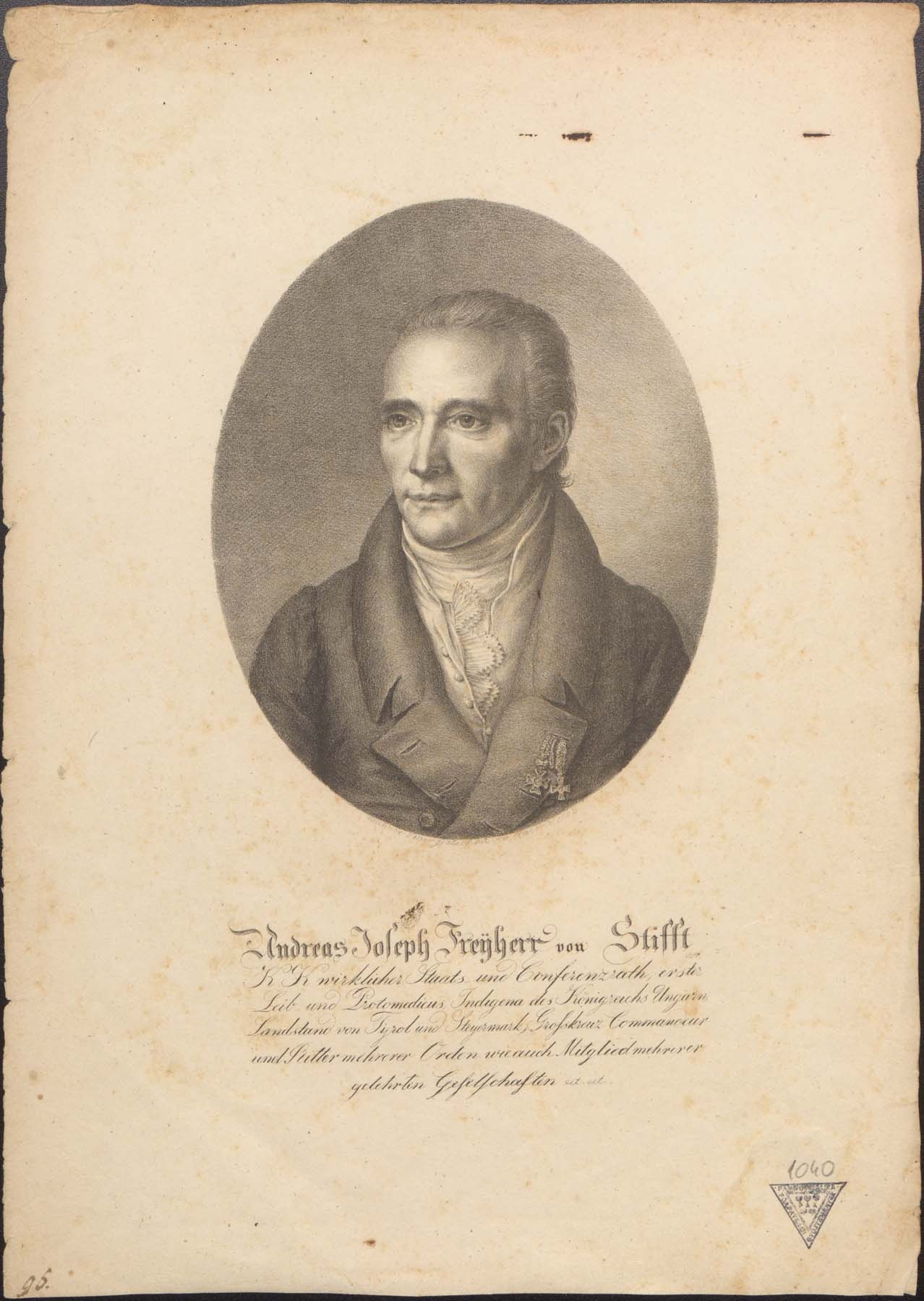 Andreas Joseph Freiherr von Stifft 1822 (Pannonhalma Főapátsági Múzeum CC BY-NC-SA)