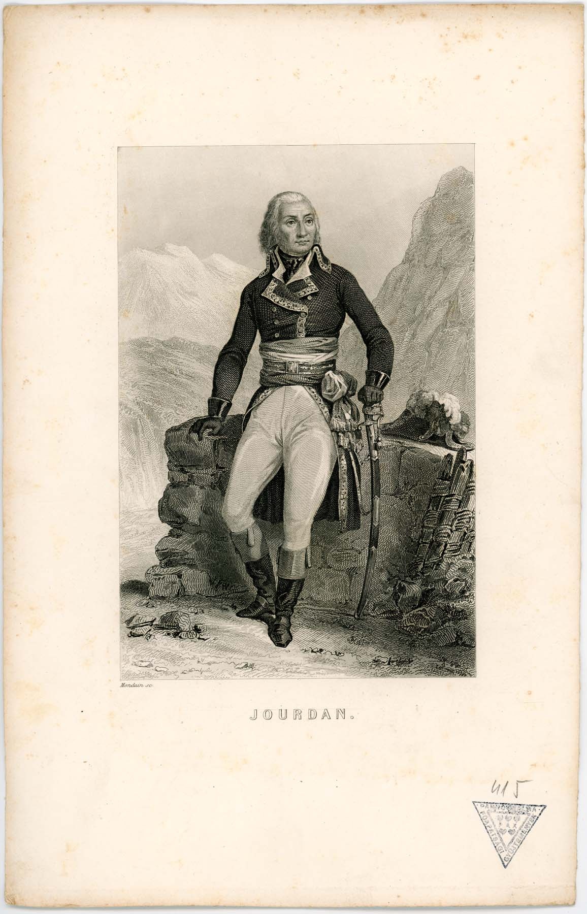 Jourdan egész alakos portréja (Pannonhalma Főapátsági Múzeum CC BY-NC-SA)