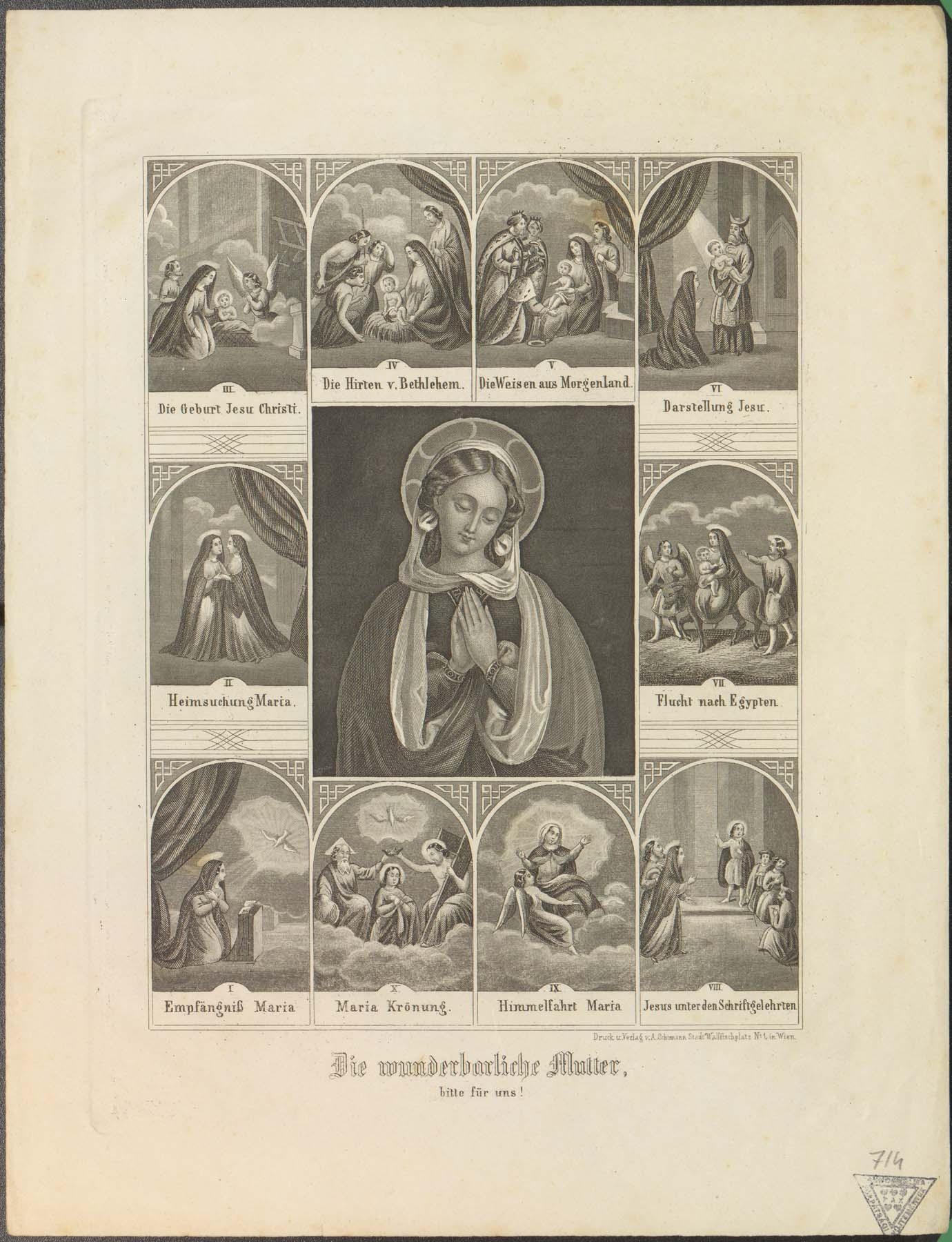 Mária életének jelenetei (Pannonhalma Főapátsági Múzeum CC BY-NC-SA)