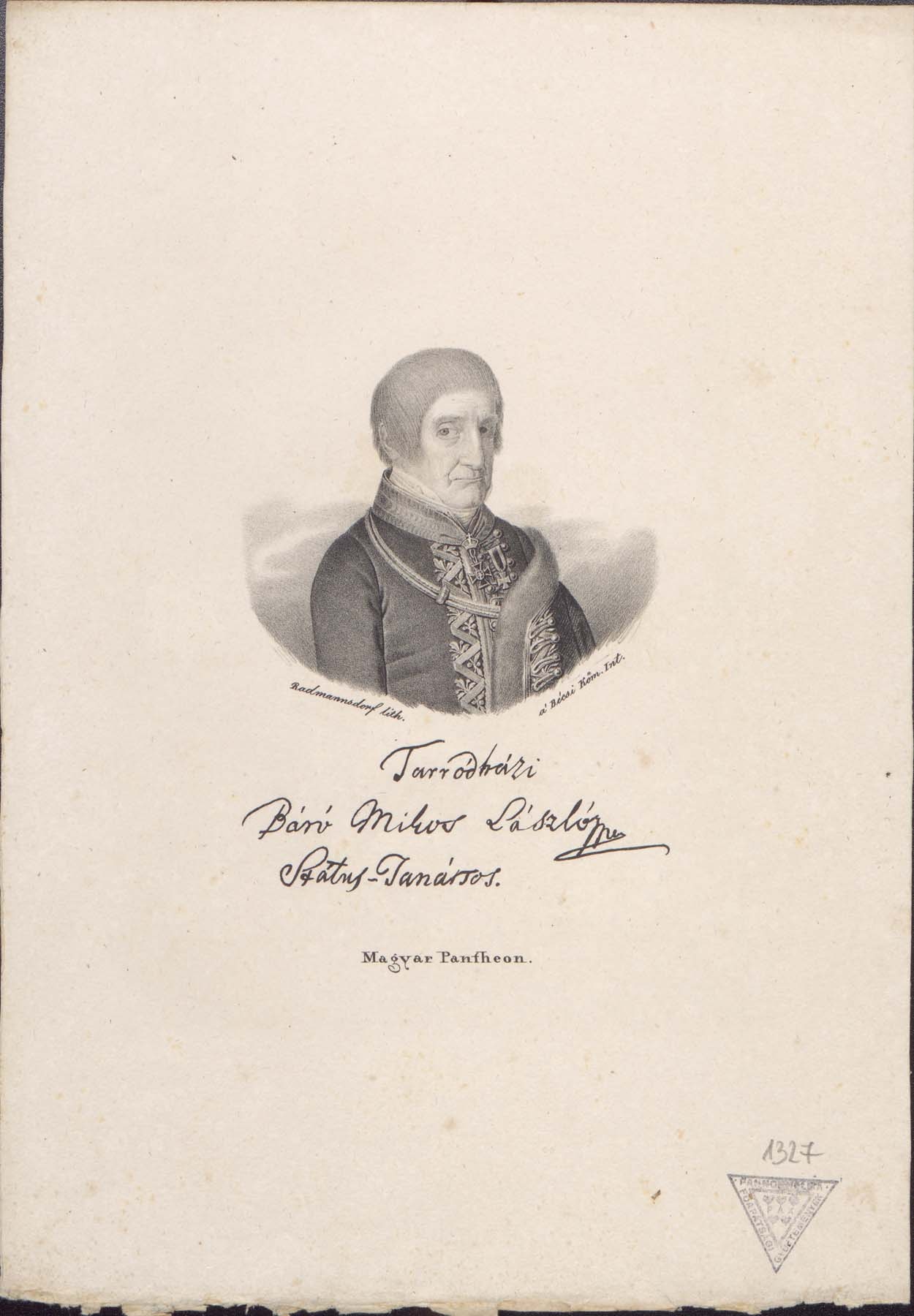 Br. Mikos László 1750-1838 (Pannonhalma Főapátsági Múzeum CC BY-NC-SA)