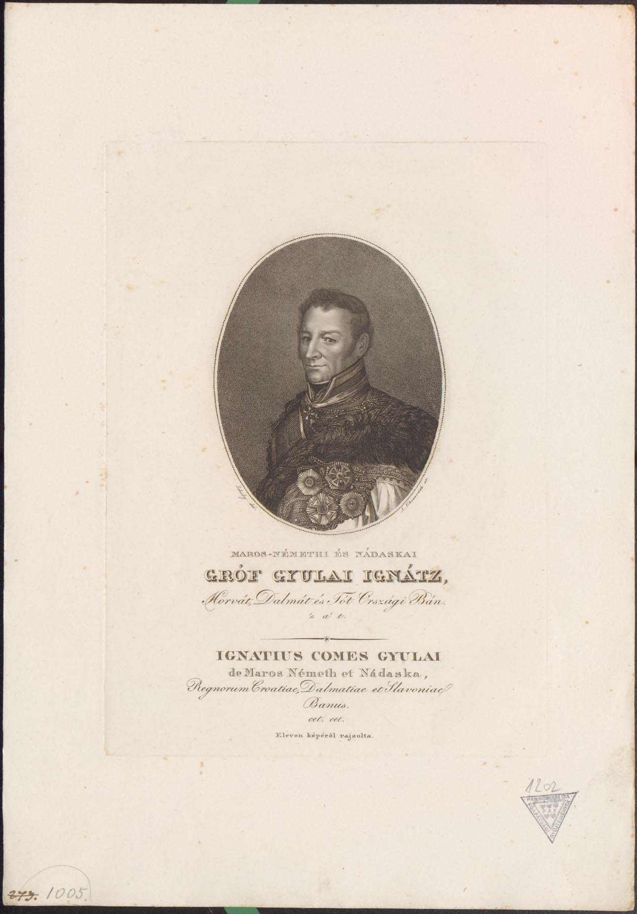 Gr. Gyulai Ignác 1773-1831 (Pannonhalma Főapátsági Múzeum CC BY-NC-SA)