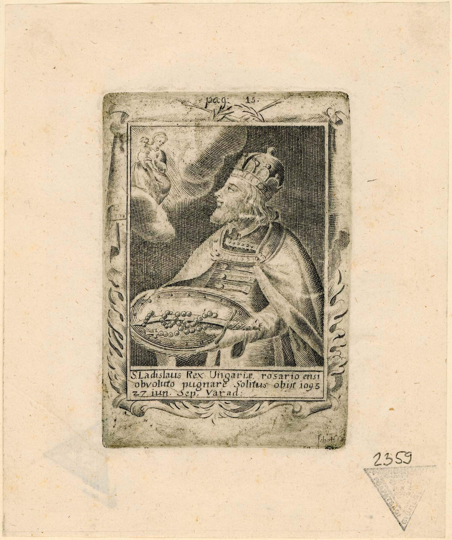 Szt. László király, 1692 (Pannonhalma Főapátsági Múzeum CC BY-NC-SA)