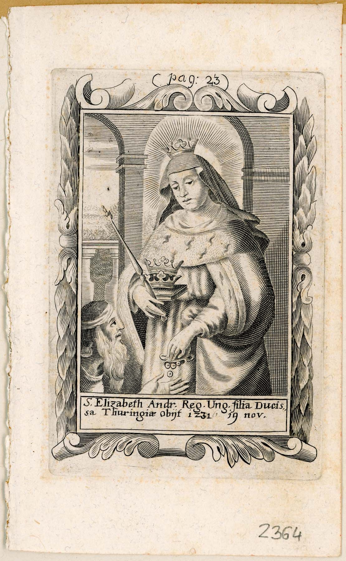 Szt. Erzsébet, 1692 (Pannonhalma Főapátsági Múzeum CC BY-NC-SA)
