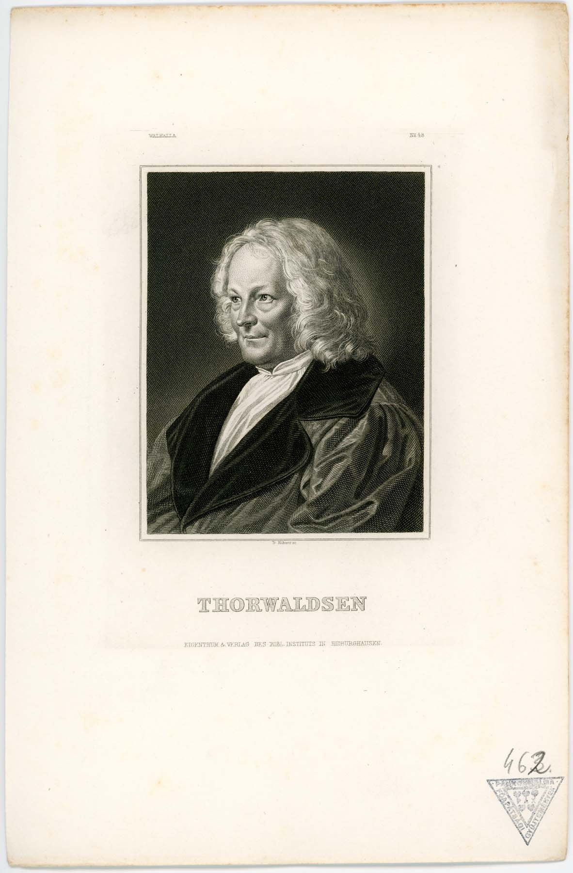 Thorvaldsen portréja (Pannonhalma Főapátsági Múzeum CC BY-NC-SA)